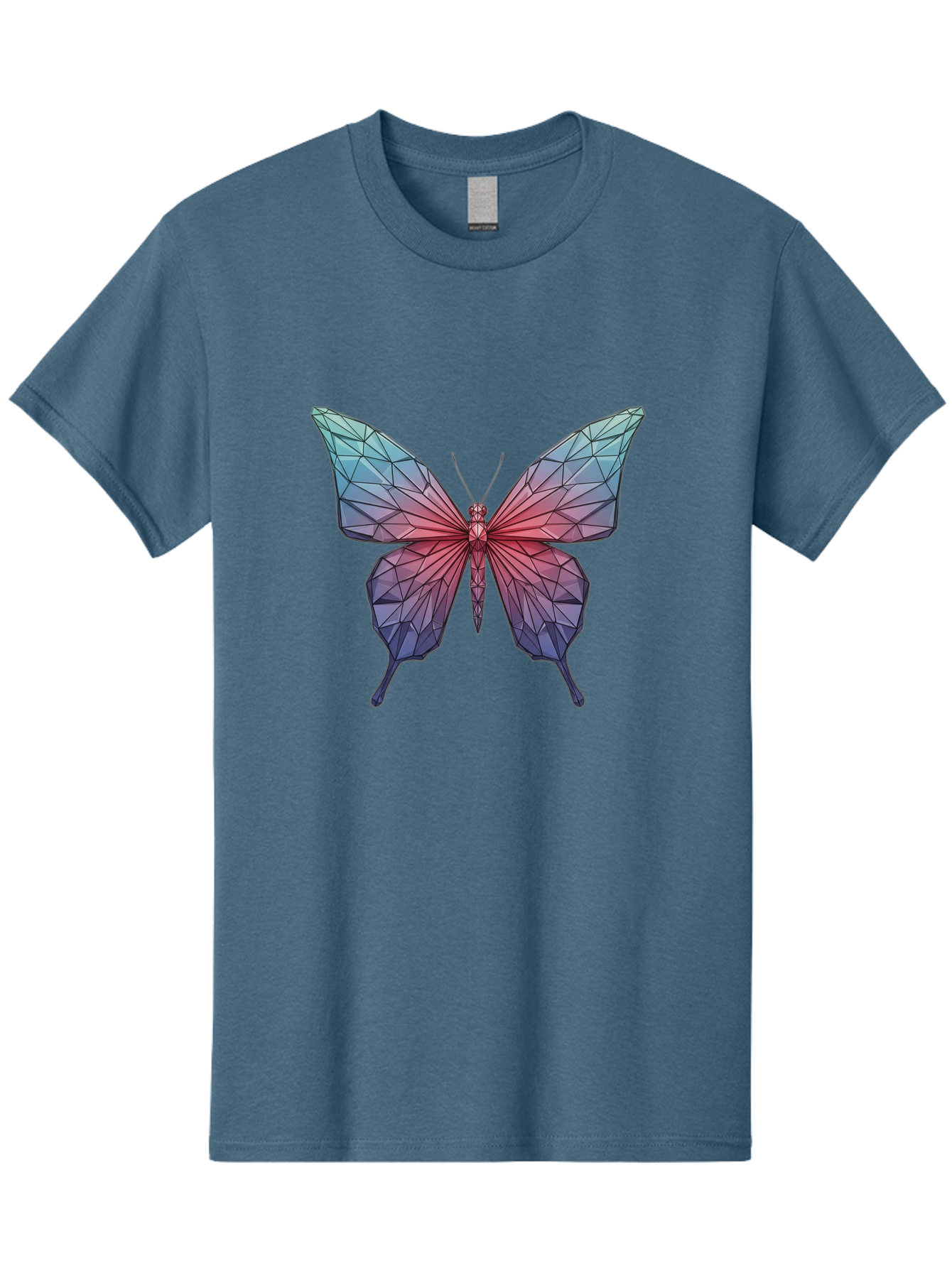Low-Poly-Butterfly Men'S Graphic Tee, 100% Cotton, Comfortable Casual Summer Wear, Machine Washable, Vintage Camera, Old Camera, Antique Camera, Black Camera, Classic Photography, Photography Equipment, Nostalgic Device, Film Camera, Bak846