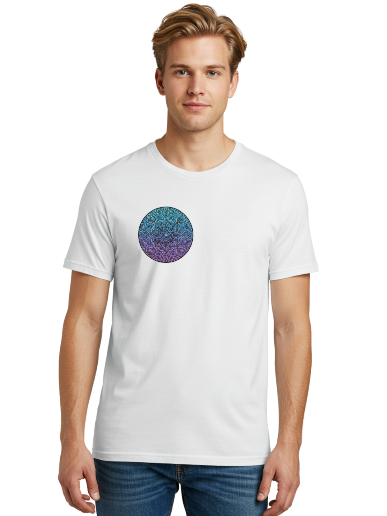 Mandala Men'S Graphic Tee, 100% Cotton, Comfortable Casual Summer Wear, Machine Washable, Vintage Camera, Old Camera, Antique Camera, Black Camera, Classic Photography, Photography Equipment, Nostalgic Device, Film Camera, Camera Art Bak852