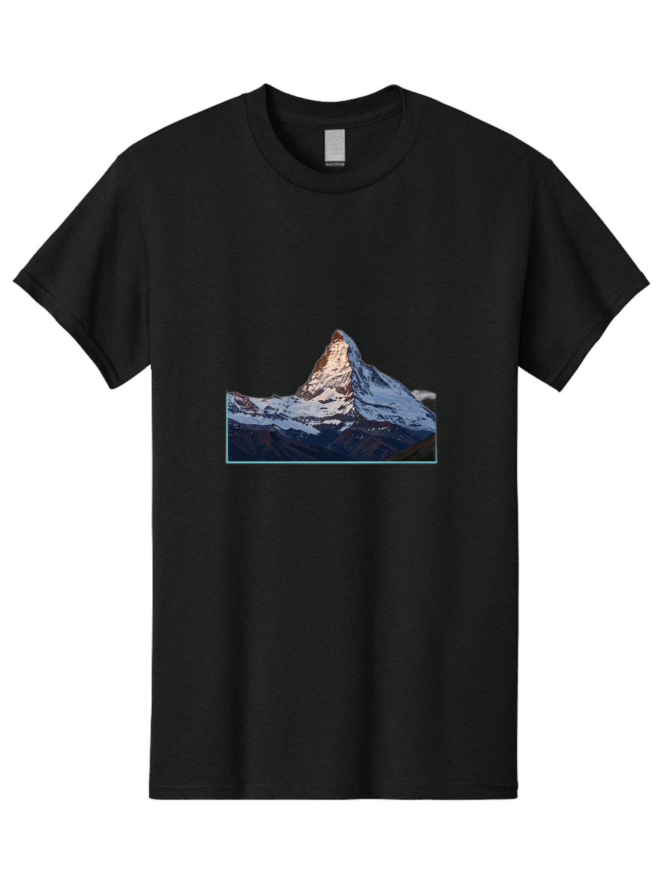 Matterhorn Men'S Graphic Tee, 100% Cotton, Comfortable Casual Summer Wear, Machine Washable, Vintage Camera, Old Camera, Antique Camera, Black Camera, Classic Photography, Photography Equipment, Nostalgic Device, Film Camera, Camera Art Bak855