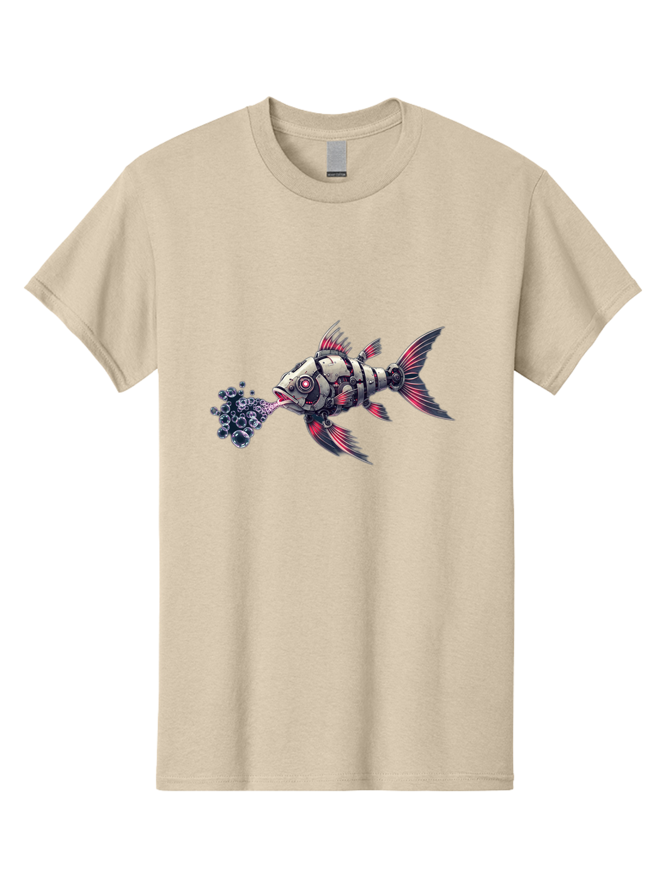 Mechanical-Fish-1 Men'S Graphic Tee, 100% Cotton, Comfortable Casual Summer Wear, Machine Washable, Vintage Camera, Old Camera, Antique Camera, Black Camera, Classic Photography, Photography Equipment, Nostalgic Device, Film Camera, Camera Art Bak856