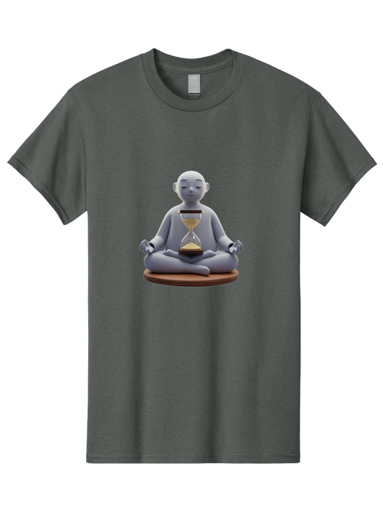 Meditating-Figure-With-Hourglass Men'S Graphic Tee, 100% Cotton, Comfortable Casual Summer Wear, Machine Washable, Vintage Camera, Old Camera, Antique Camera, Black Camera, Classic Photography, Photography Equipment, Nostalgic Device, Bak859