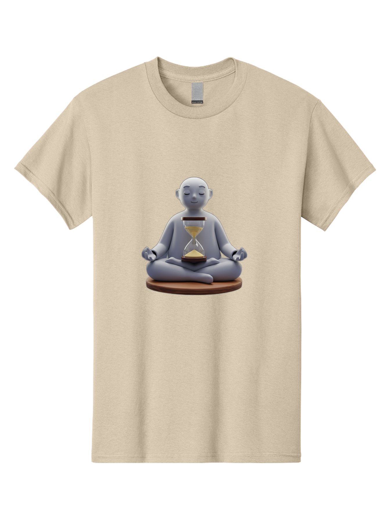 Meditating-Figure-With-Hourglass Men'S Graphic Tee, 100% Cotton, Comfortable Casual Summer Wear, Machine Washable, Vintage Camera, Old Camera, Antique Camera, Black Camera, Classic Photography, Photography Equipment, Nostalgic Device, Bak859