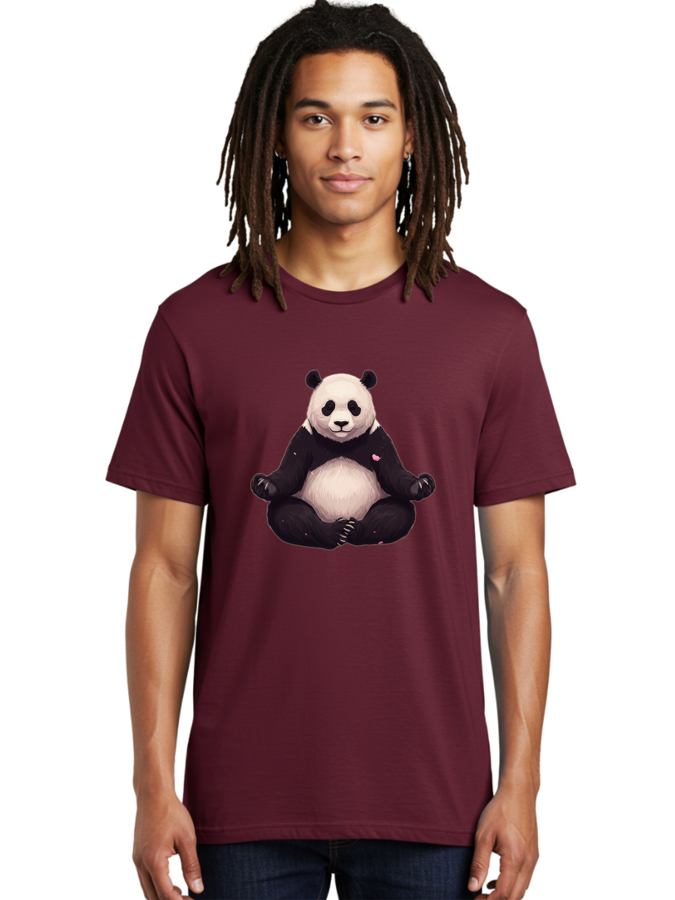 Meditating-Panda-2 Men'S Graphic Tee, 100% Cotton, Comfortable Casual Summer Wear, Machine Washable, Vintage Camera, Old Camera, Antique Camera, Black Camera, Classic Photography, Photography Equipment, Nostalgic Device, Film Camera, Bak861