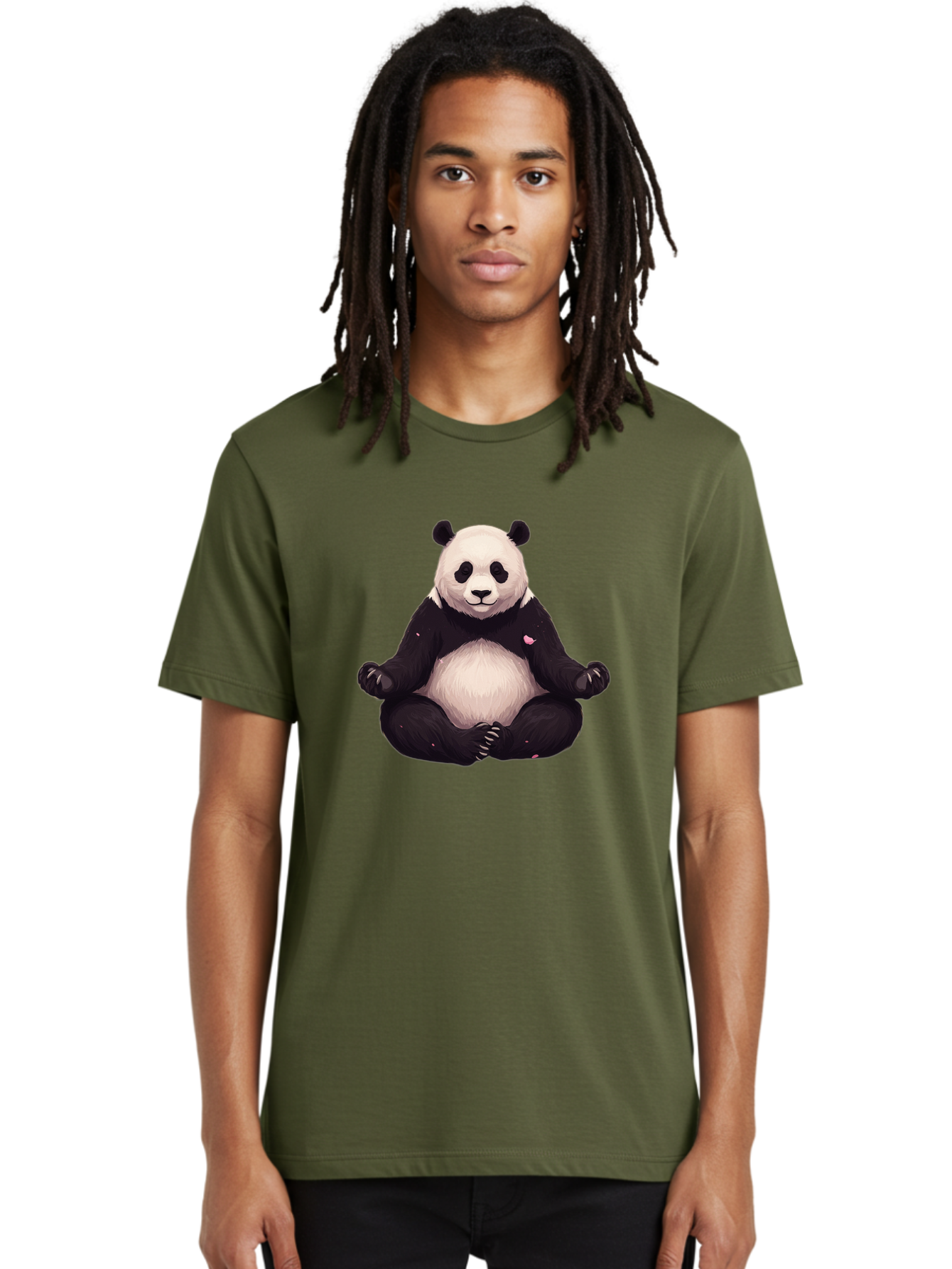 Meditating-Panda-2 Men'S Graphic Tee, 100% Cotton, Comfortable Casual Summer Wear, Machine Washable, Vintage Camera, Old Camera, Antique Camera, Black Camera, Classic Photography, Photography Equipment, Nostalgic Device, Film Camera, Bak861
