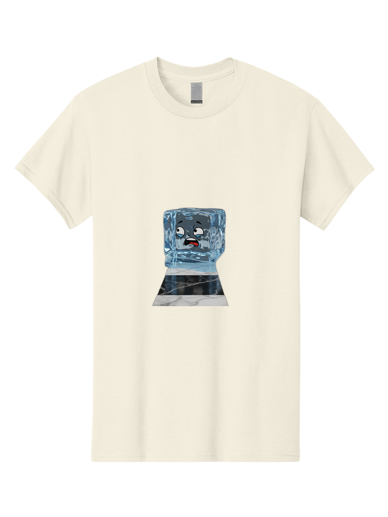 Melting-Ice-Cube-2 Men'S Graphic Tee, 100% Cotton, Comfortable Casual Summer Wear, Machine Washable, Vintage Camera, Old Camera, Antique Camera, Black Camera, Classic Photography, Photography Equipment, Nostalgic Device, Film Camera, Bak872