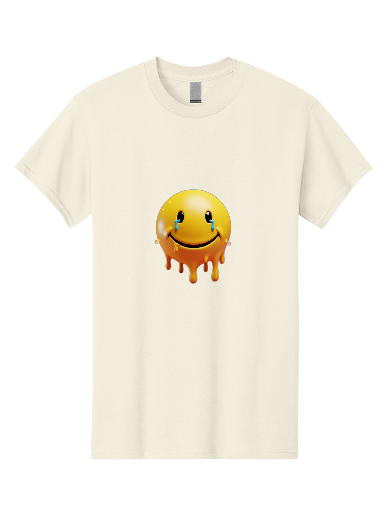 Melting-Smiley Men'S Graphic Tee, 100% Cotton, Comfortable Casual Summer Wear, Machine Washable, Vintage Camera, Old Camera, Antique Camera, Black Camera, Classic Photography, Photography Equipment, Nostalgic Device, Film Camera, Camera Art Bak875