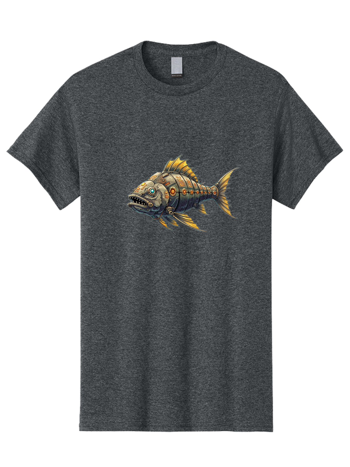 Metallic-Fish-1 Men'S Graphic Tee, 100% Cotton, Comfortable Casual Summer Wear, Machine Washable, Vintage Camera, Old Camera, Antique Camera, Black Camera, Classic Photography, Photography Equipment, Nostalgic Device, Film Camera, Camera Art Bak882