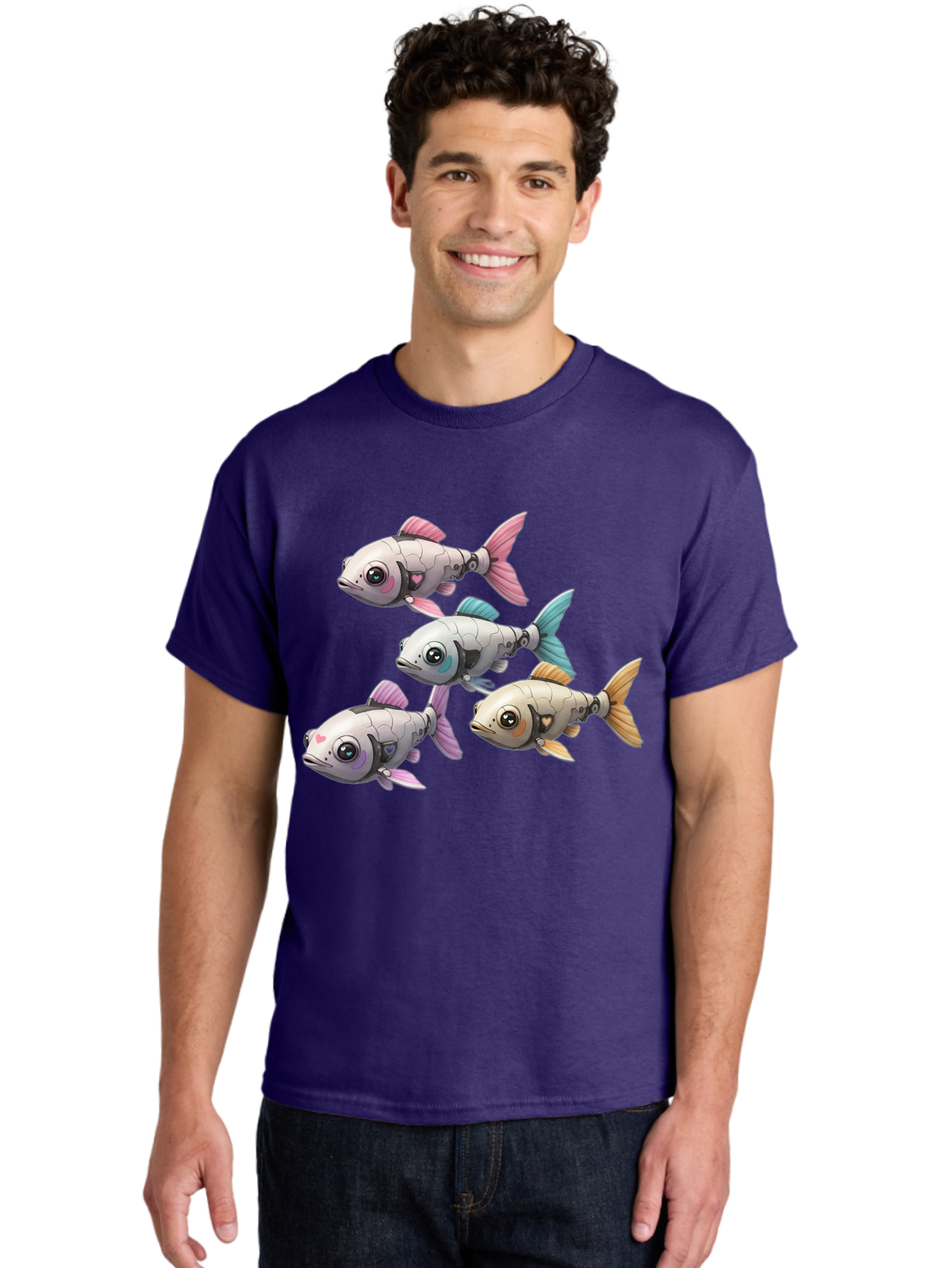 Metallic-Fish Men'S Graphic Tee, 100% Cotton, Comfortable Casual Summer Wear, Machine Washable, Vintage Camera, Old Camera, Antique Camera, Black Camera, Classic Photography, Photography Equipment, Nostalgic Device, Film Camera, Camera Art Bak883