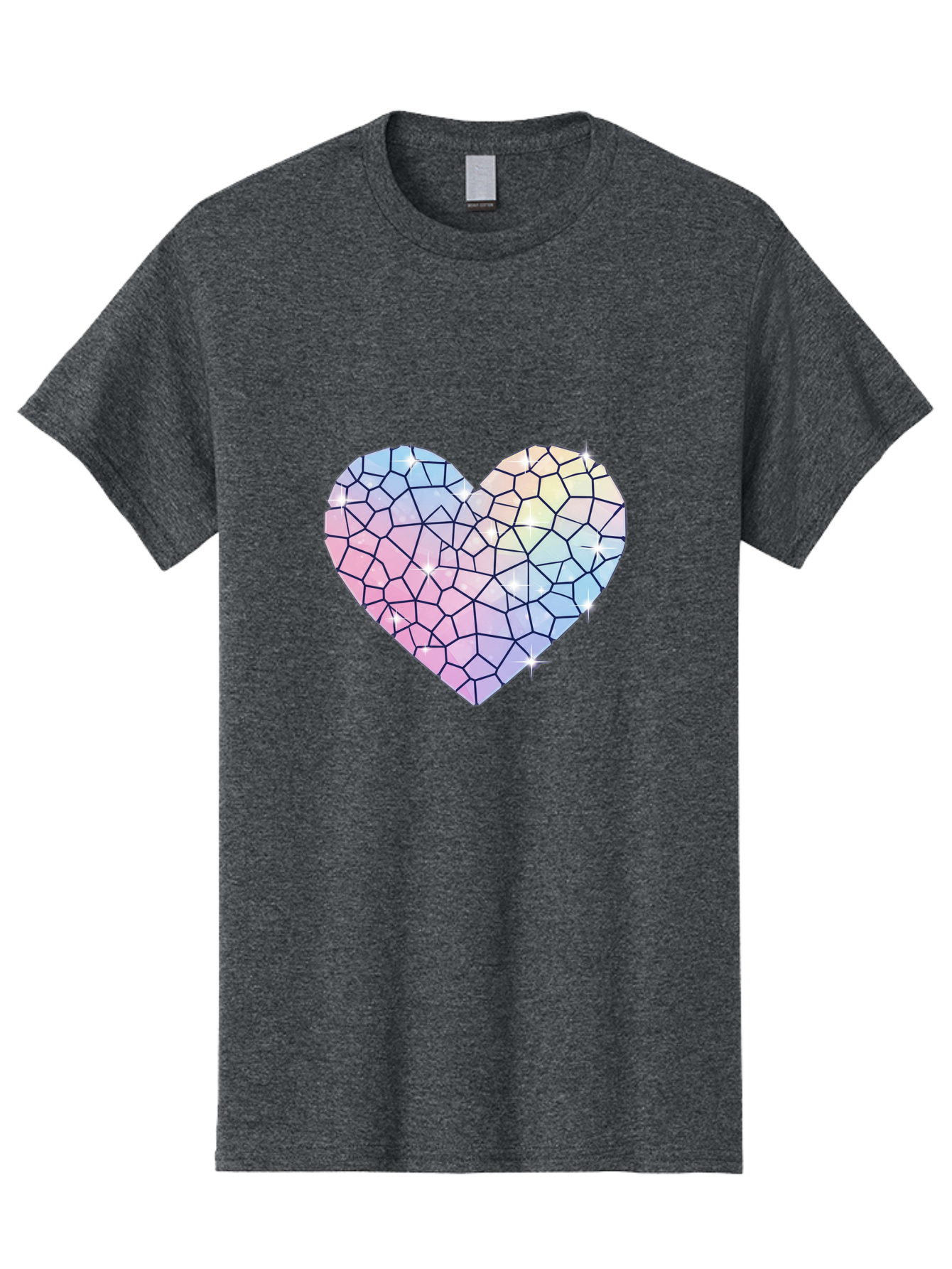Mosaic-Heart-1 Men'S Graphic Tee, 100% Cotton, Comfortable Casual Summer Wear, Machine Washable, Vintage Camera, Old Camera, Antique Camera, Black Camera, Classic Photography, Photography Equipment, Nostalgic Device, Film Camera, Camera Art Bak904