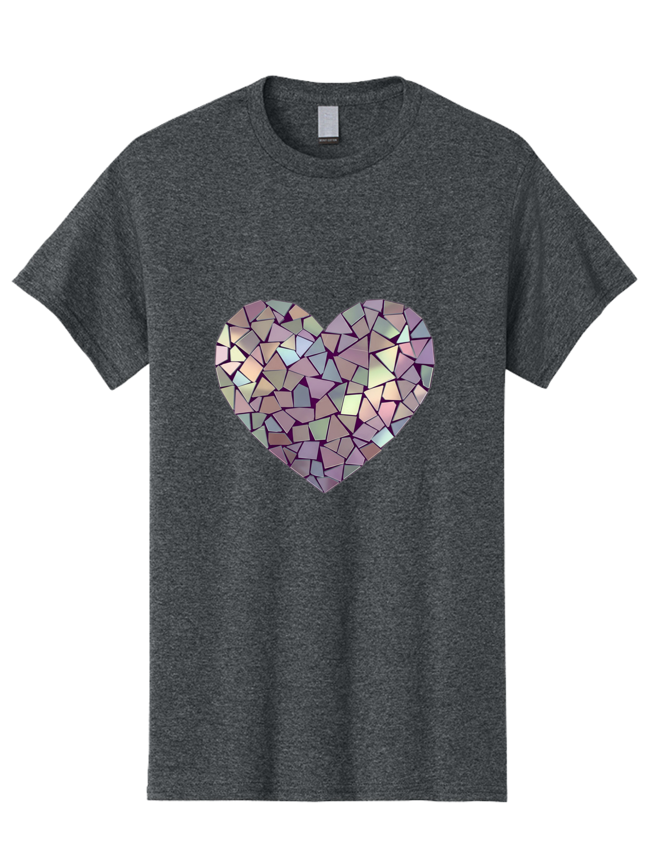 Mosaic-Heart Men'S Graphic Tee, 100% Cotton, Comfortable Casual Summer Wear, Machine Washable, Vintage Camera, Old Camera, Antique Camera, Black Camera, Classic Photography, Photography Equipment, Nostalgic Device, Film Camera, Camera Art Bak906