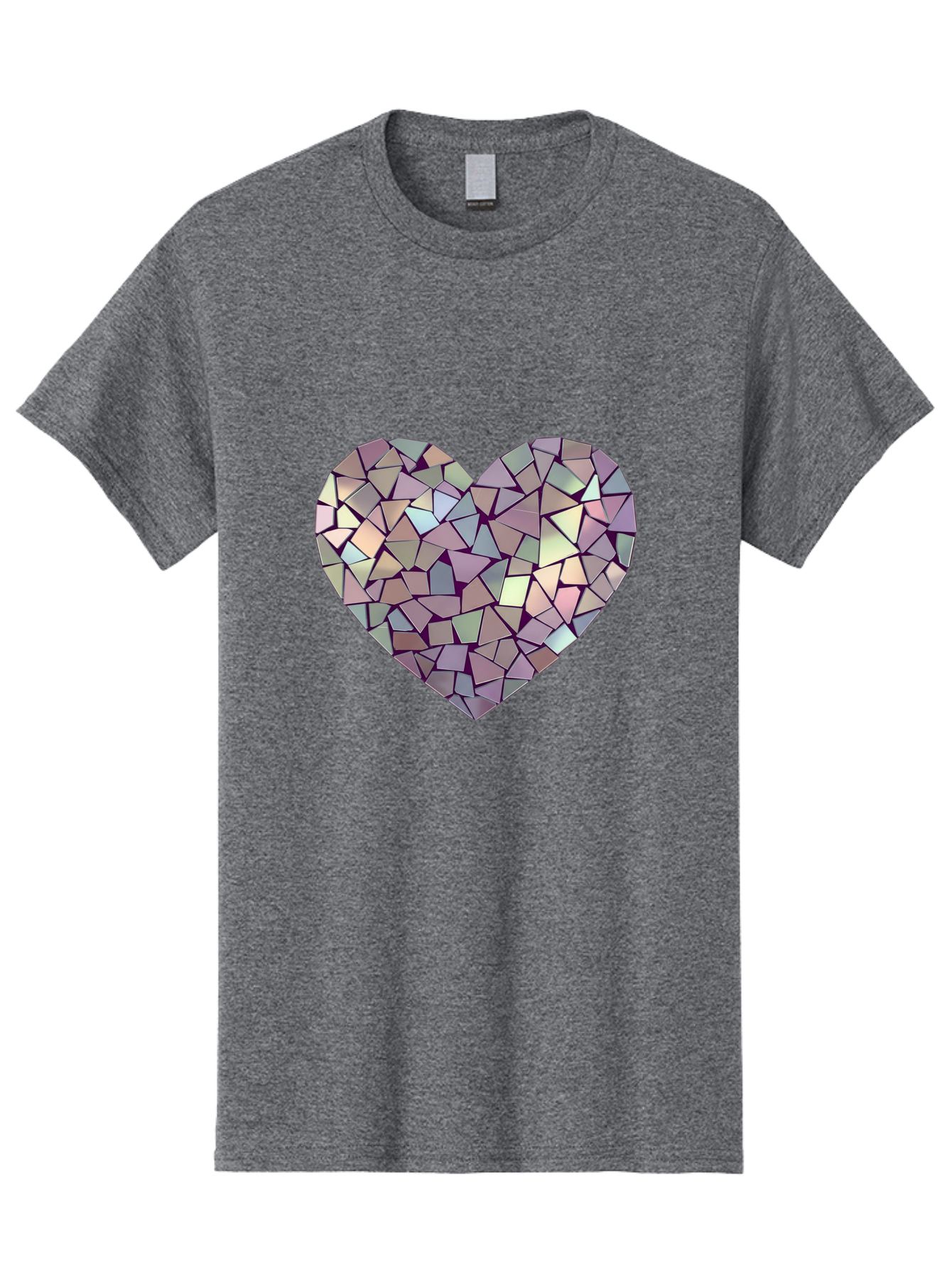 Mosaic-Heart Men'S Graphic Tee, 100% Cotton, Comfortable Casual Summer Wear, Machine Washable, Vintage Camera, Old Camera, Antique Camera, Black Camera, Classic Photography, Photography Equipment, Nostalgic Device, Film Camera, Camera Art Bak906