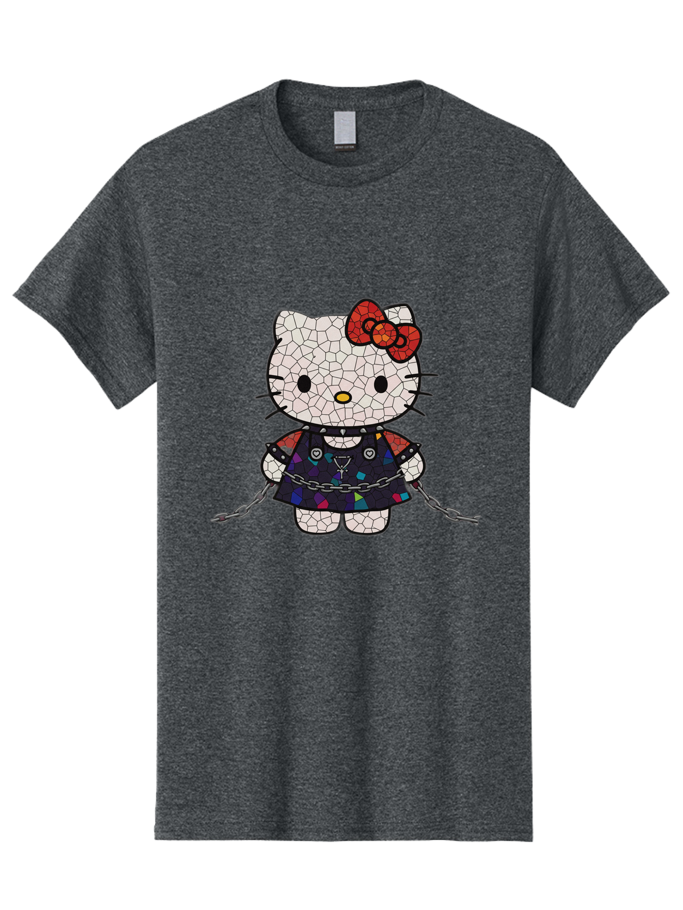 Mosaic-Hello-Kitty Men'S Graphic Tee, 100% Cotton, Comfortable Casual Summer Wear, Machine Washable, Vintage Camera, Old Camera, Antique Camera, Black Camera, Classic Photography, Photography Equipment, Nostalgic Device, Film Camera, Bak907