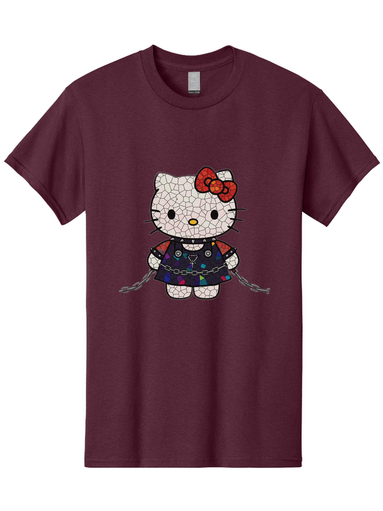 Mosaic-Hello-Kitty Men'S Graphic Tee, 100% Cotton, Comfortable Casual Summer Wear, Machine Washable, Vintage Camera, Old Camera, Antique Camera, Black Camera, Classic Photography, Photography Equipment, Nostalgic Device, Film Camera, Bak907