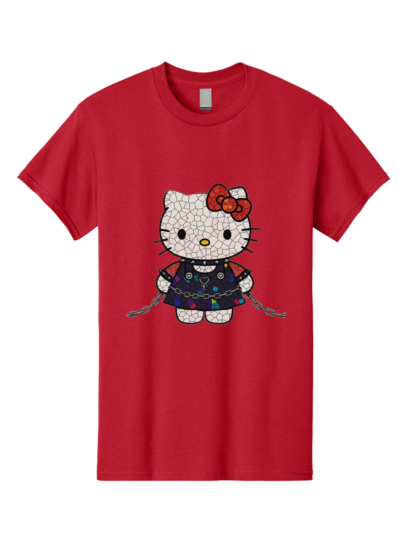Mosaic-Hello-Kitty Men'S Graphic Tee, 100% Cotton, Comfortable Casual Summer Wear, Machine Washable, Vintage Camera, Old Camera, Antique Camera, Black Camera, Classic Photography, Photography Equipment, Nostalgic Device, Film Camera, Bak907