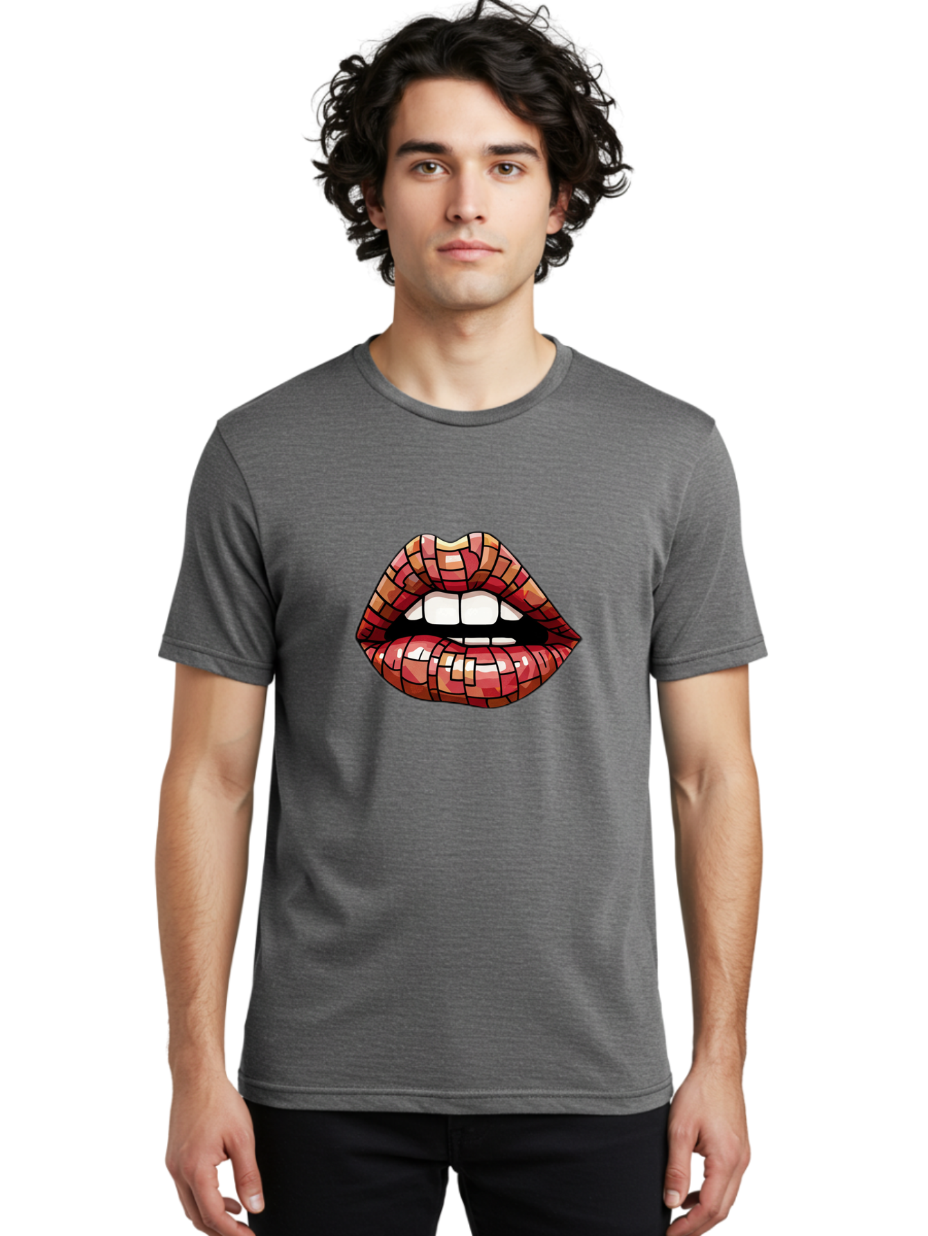 Mosaic-Lips Men'S Graphic Tee, 100% Cotton, Comfortable Casual Summer Wear, Machine Washable, Vintage Camera, Old Camera, Antique Camera, Black Camera, Classic Photography, Photography Equipment, Nostalgic Device, Film Camera, Camera Art Bak908