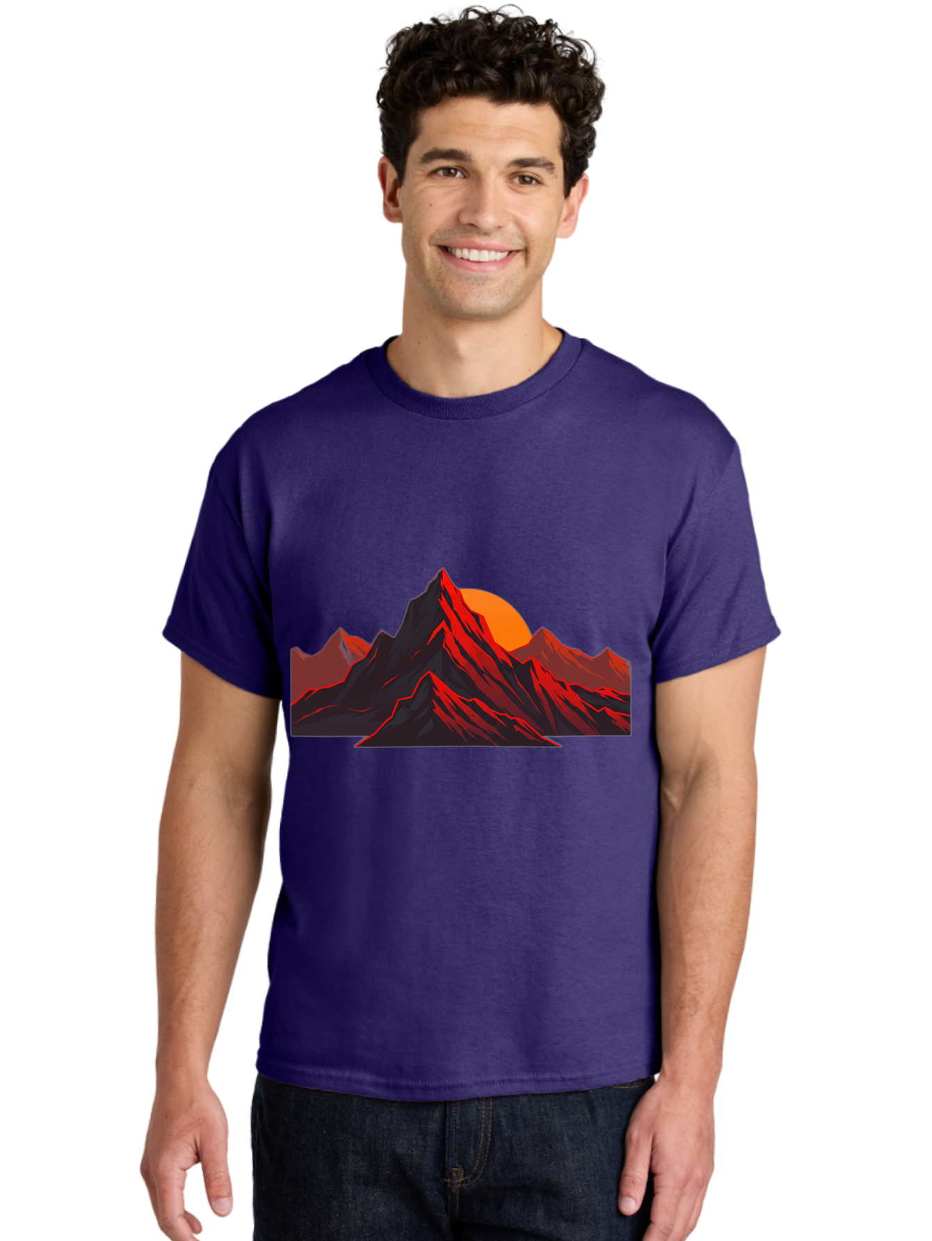 Mountain-At-Sunset Men'S Graphic Tee, 100% Cotton, Comfortable Casual Summer Wear, Machine Washable, Vintage Camera, Old Camera, Antique Camera, Black Camera, Classic Photography, Photography Equipment, Nostalgic Device, Film Camera, Bak909