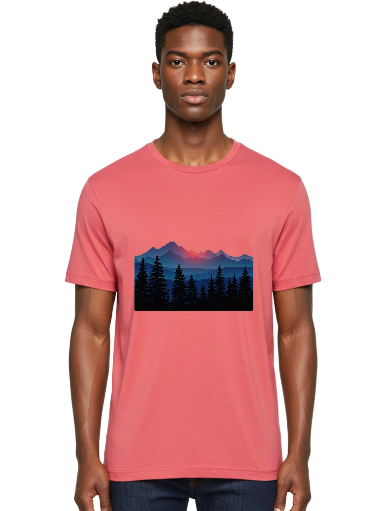 Mountain-Landscape Men'S Graphic Tee, 100% Cotton, Comfortable Casual Summer Wear, Machine Washable, Vintage Camera, Old Camera, Antique Camera, Black Camera, Classic Photography, Photography Equipment, Nostalgic Device, Film Camera, Bak910