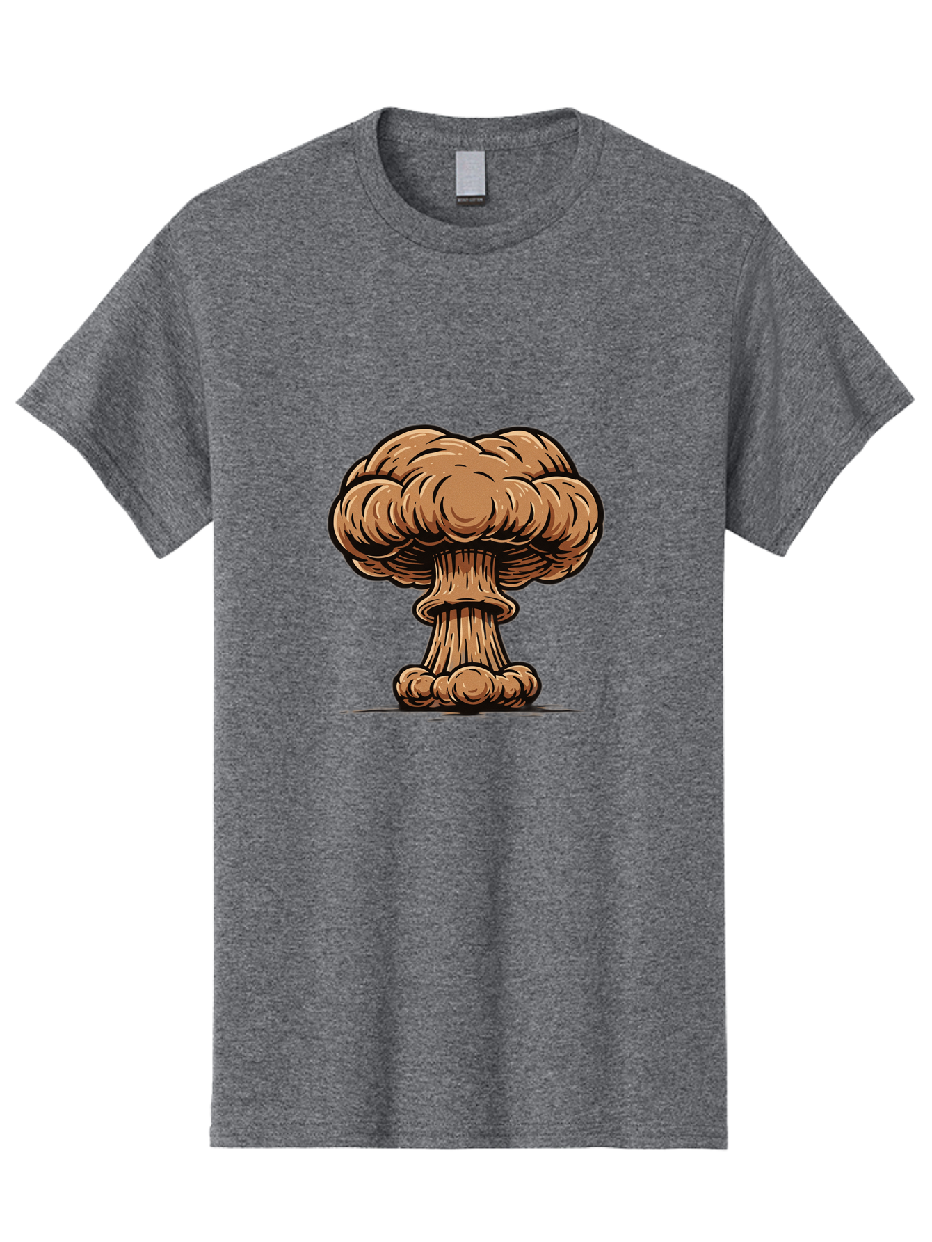 Mushroom-Cloud Men'S Graphic Tee, 100% Cotton, Comfortable Casual Summer Wear, Machine Washable, Vintage Camera, Old Camera, Antique Camera, Black Camera, Classic Photography, Photography Equipment, Nostalgic Device, Film Camera, Camera Art Bak917