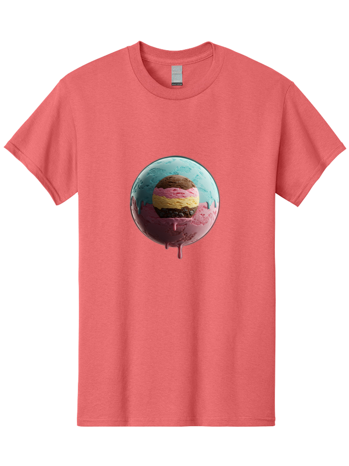 Neapolitan-Ice-Cream-Globe Men'S Graphic Tee, 100% Cotton, Comfortable Casual Summer Wear, Machine Washable, Vintage Camera, Old Camera, Antique Camera, Black Camera, Classic Photography, Photography Equipment, Nostalgic Device, Film Camera, Bak936