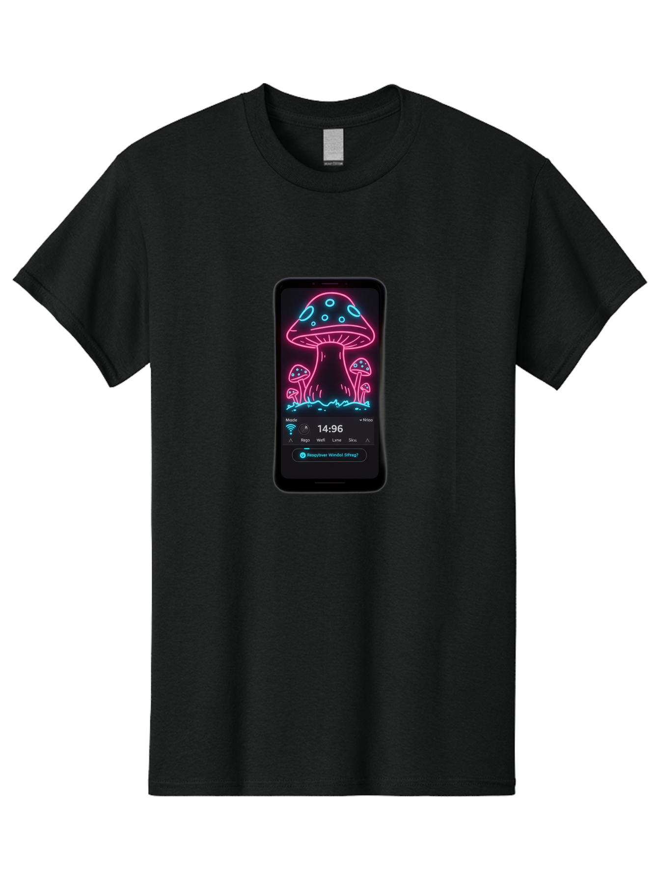 Neon-Mushrooms Men'S Graphic Tee, 100% Cotton, Comfortable Casual Summer Wear, Machine Washable, Vintage Camera, Old Camera, Antique Camera, Black Camera, Classic Photography, Photography Equipment, Nostalgic Device, Film Camera, Camera Art Bak940
