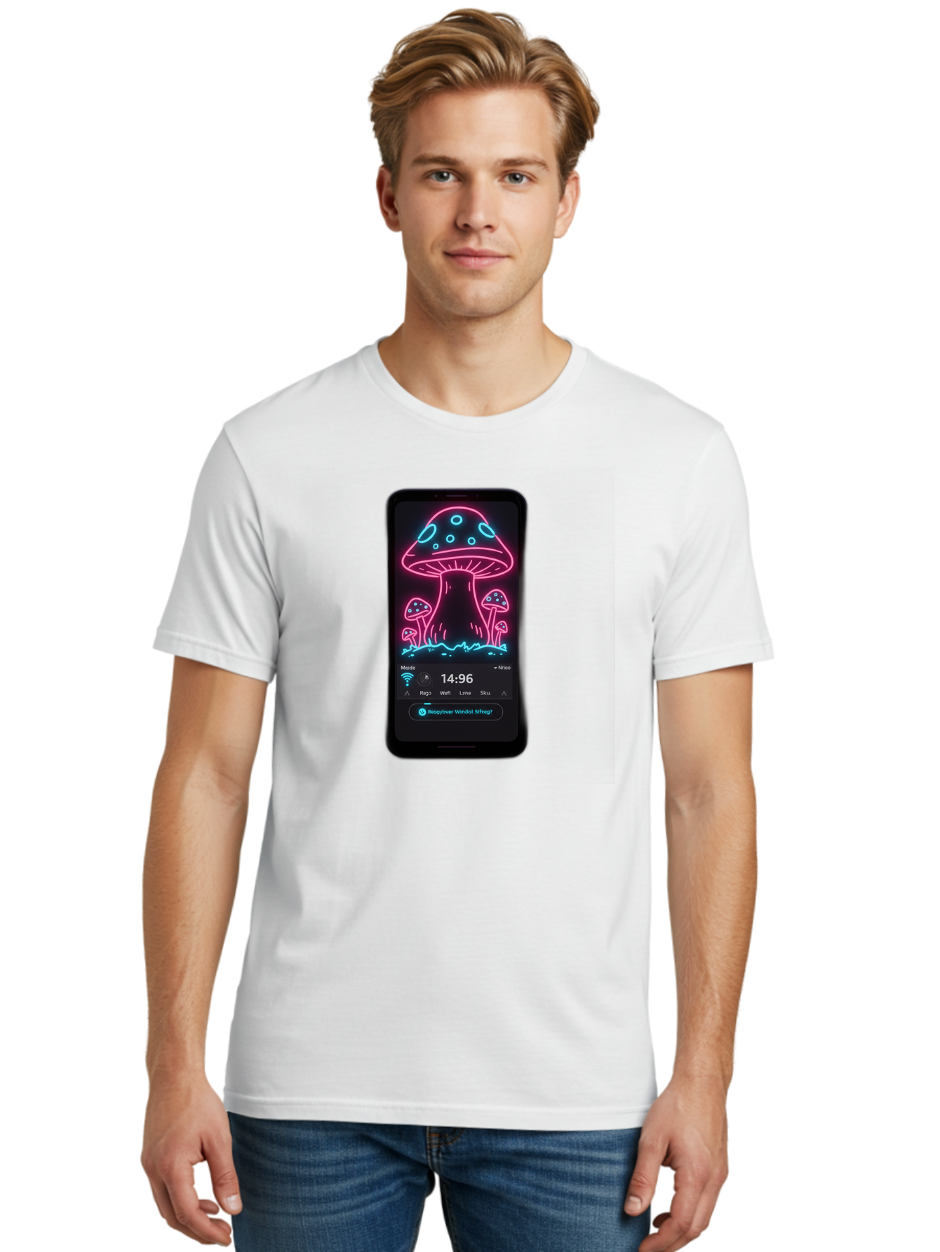 Neon-Mushrooms Men'S Graphic Tee, 100% Cotton, Comfortable Casual Summer Wear, Machine Washable, Vintage Camera, Old Camera, Antique Camera, Black Camera, Classic Photography, Photography Equipment, Nostalgic Device, Film Camera, Camera Art Bak940