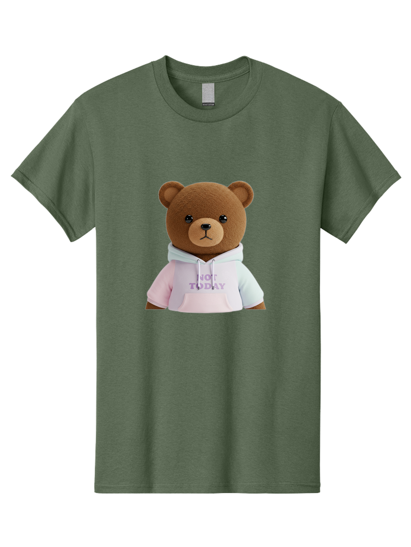 Not-Today-Teddy-Bear Men'S Graphic Tee, 100% Cotton, Comfortable Casual Summer Wear, Machine Washable, Vintage Camera, Old Camera, Antique Camera, Black Camera, Classic Photography, Photography Equipment, Nostalgic Device, Film Camera, Bak973