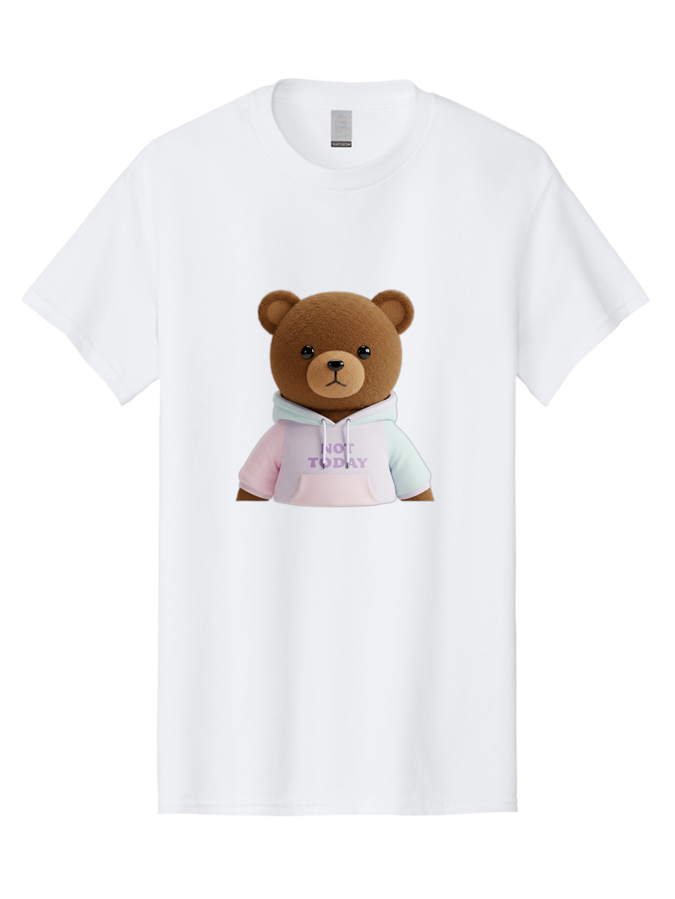 Not-Today-Teddy-Bear Men'S Graphic Tee, 100% Cotton, Comfortable Casual Summer Wear, Machine Washable, Vintage Camera, Old Camera, Antique Camera, Black Camera, Classic Photography, Photography Equipment, Nostalgic Device, Film Camera, Bak973