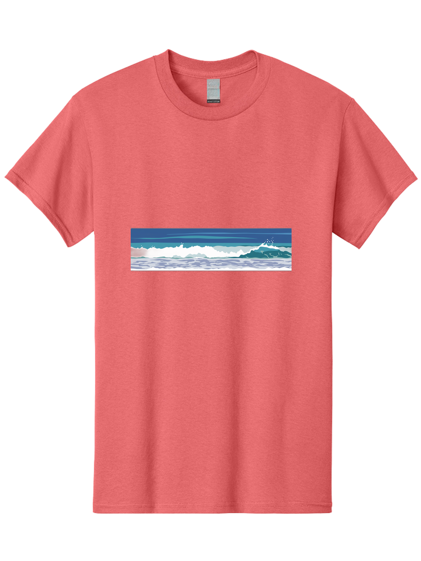 Ocean-Waves-1 Men'S Graphic Tee, 100% Cotton, Comfortable Casual Summer Wear, Machine Washable, Vintage Camera, Old Camera, Antique Camera, Black Camera, Classic Photography, Photography Equipment, Nostalgic Device, Film Camera, Camera Art Bak986