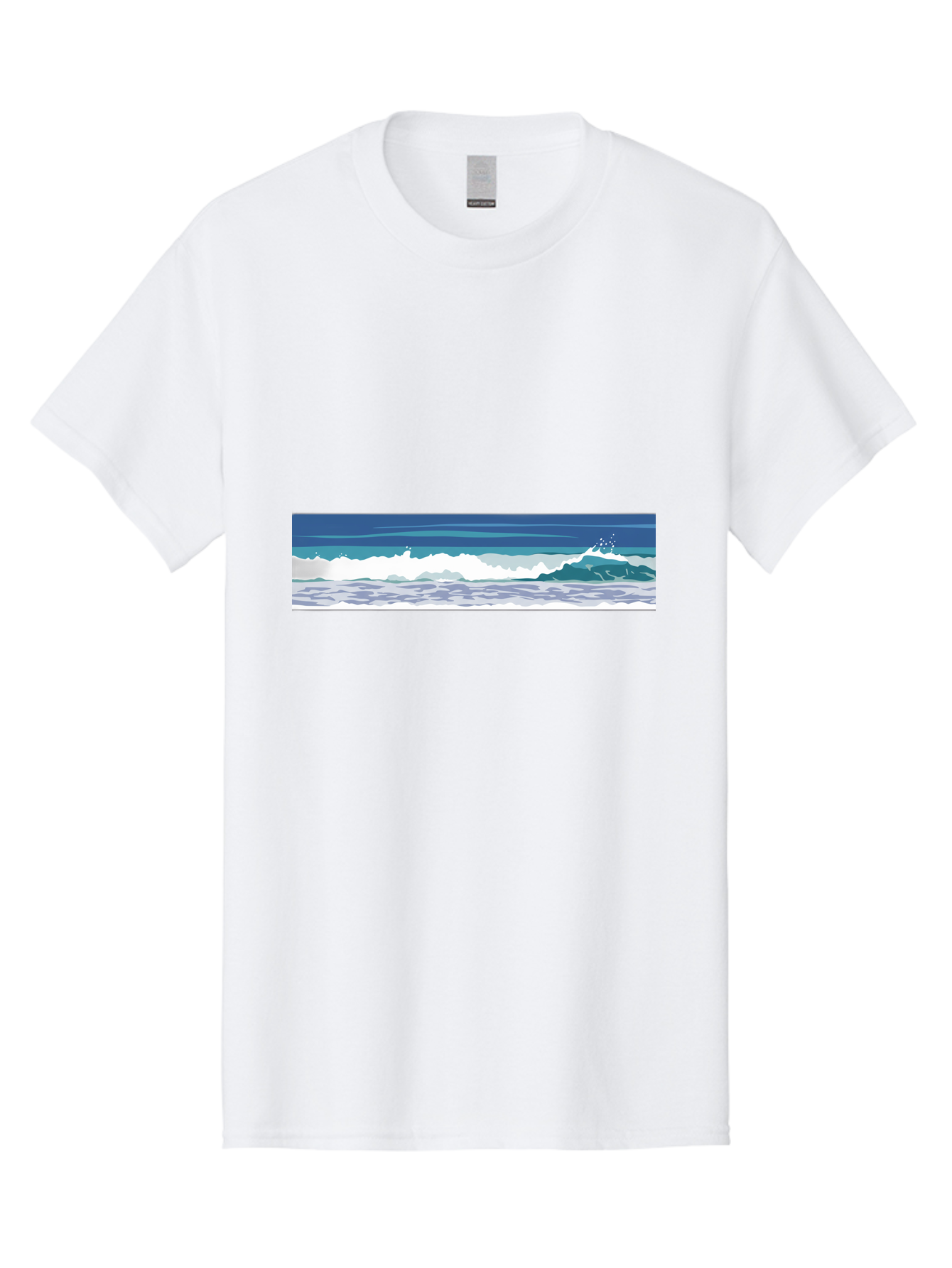 Ocean-Waves-1 Men'S Graphic Tee, 100% Cotton, Comfortable Casual Summer Wear, Machine Washable, Vintage Camera, Old Camera, Antique Camera, Black Camera, Classic Photography, Photography Equipment, Nostalgic Device, Film Camera, Camera Art Bak986
