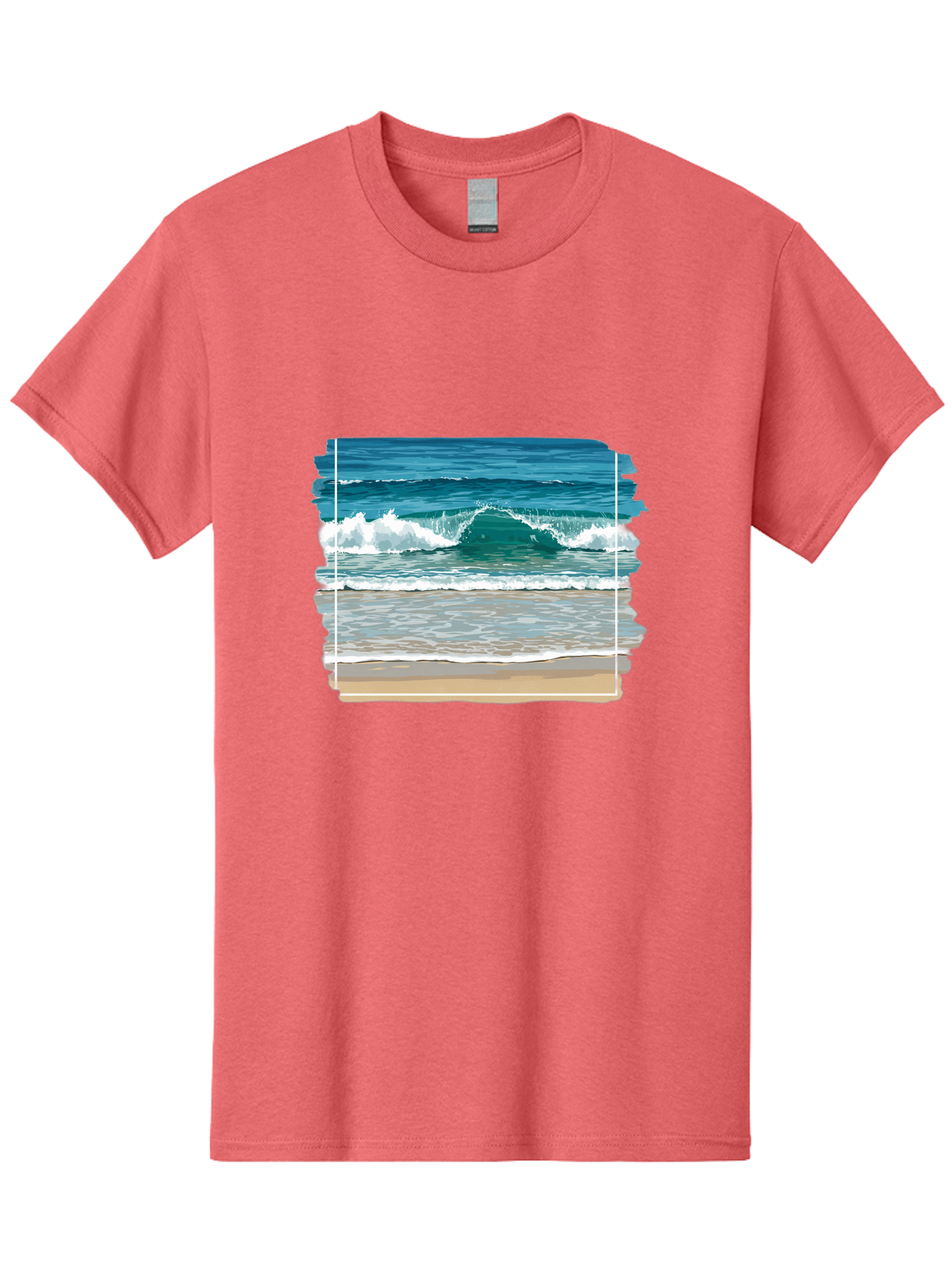 Ocean-Waves-2 Men'S Graphic Tee, 100% Cotton, Comfortable Casual Summer Wear, Machine Washable, Vintage Camera, Old Camera, Antique Camera, Black Camera, Classic Photography, Photography Equipment, Nostalgic Device, Film Camera, Camera Art Bak987