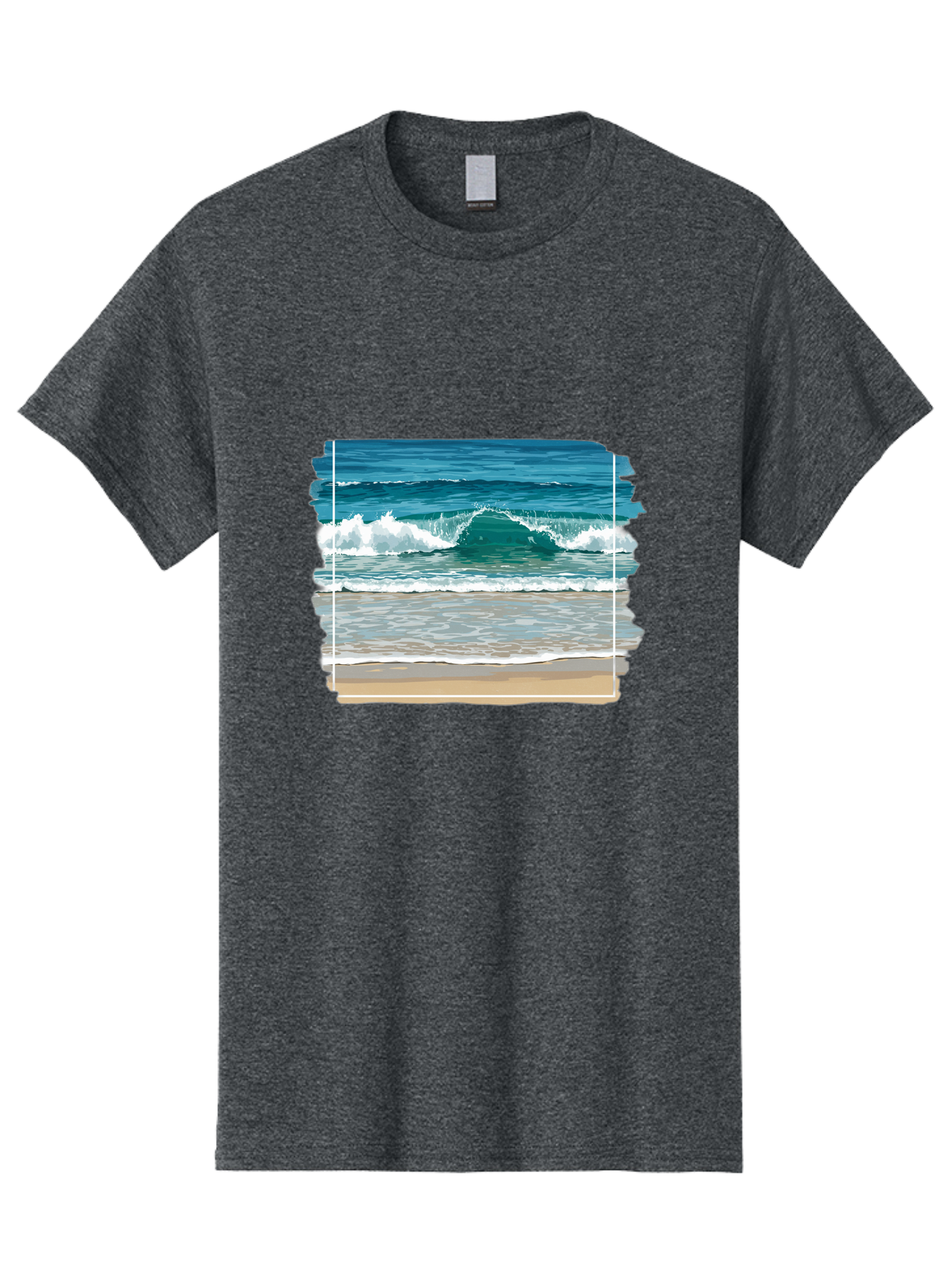 Ocean-Waves-2 Men'S Graphic Tee, 100% Cotton, Comfortable Casual Summer Wear, Machine Washable, Vintage Camera, Old Camera, Antique Camera, Black Camera, Classic Photography, Photography Equipment, Nostalgic Device, Film Camera, Camera Art Bak987