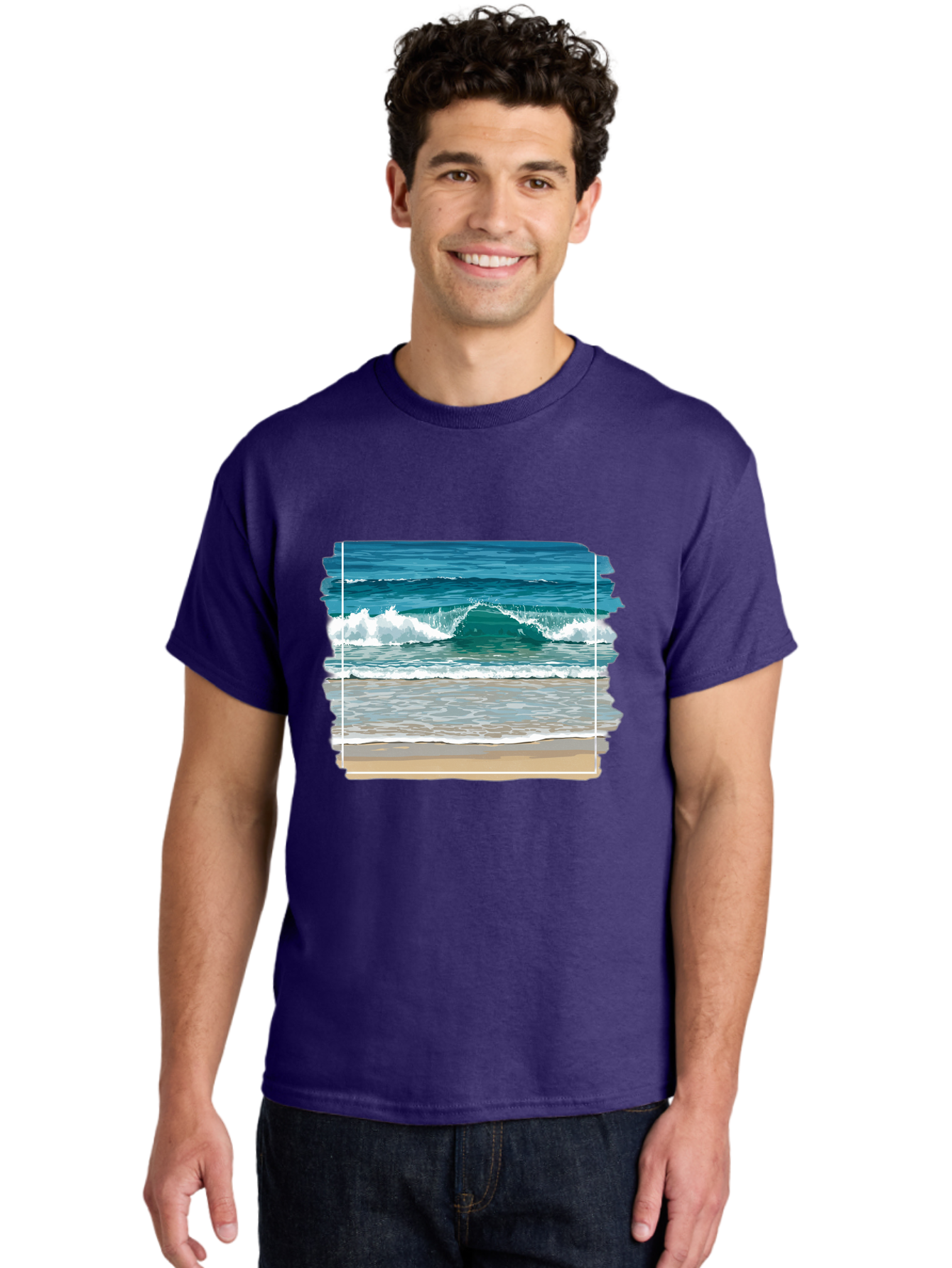 Ocean-Waves-2 Men'S Graphic Tee, 100% Cotton, Comfortable Casual Summer Wear, Machine Washable, Vintage Camera, Old Camera, Antique Camera, Black Camera, Classic Photography, Photography Equipment, Nostalgic Device, Film Camera, Camera Art Bak987