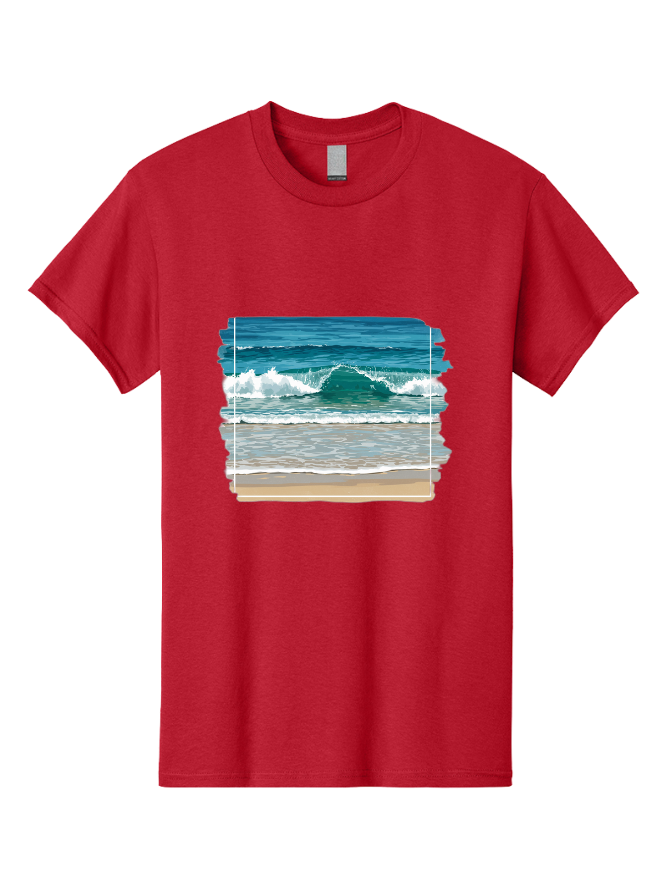 Ocean-Waves-2 Men'S Graphic Tee, 100% Cotton, Comfortable Casual Summer Wear, Machine Washable, Vintage Camera, Old Camera, Antique Camera, Black Camera, Classic Photography, Photography Equipment, Nostalgic Device, Film Camera, Camera Art Bak987