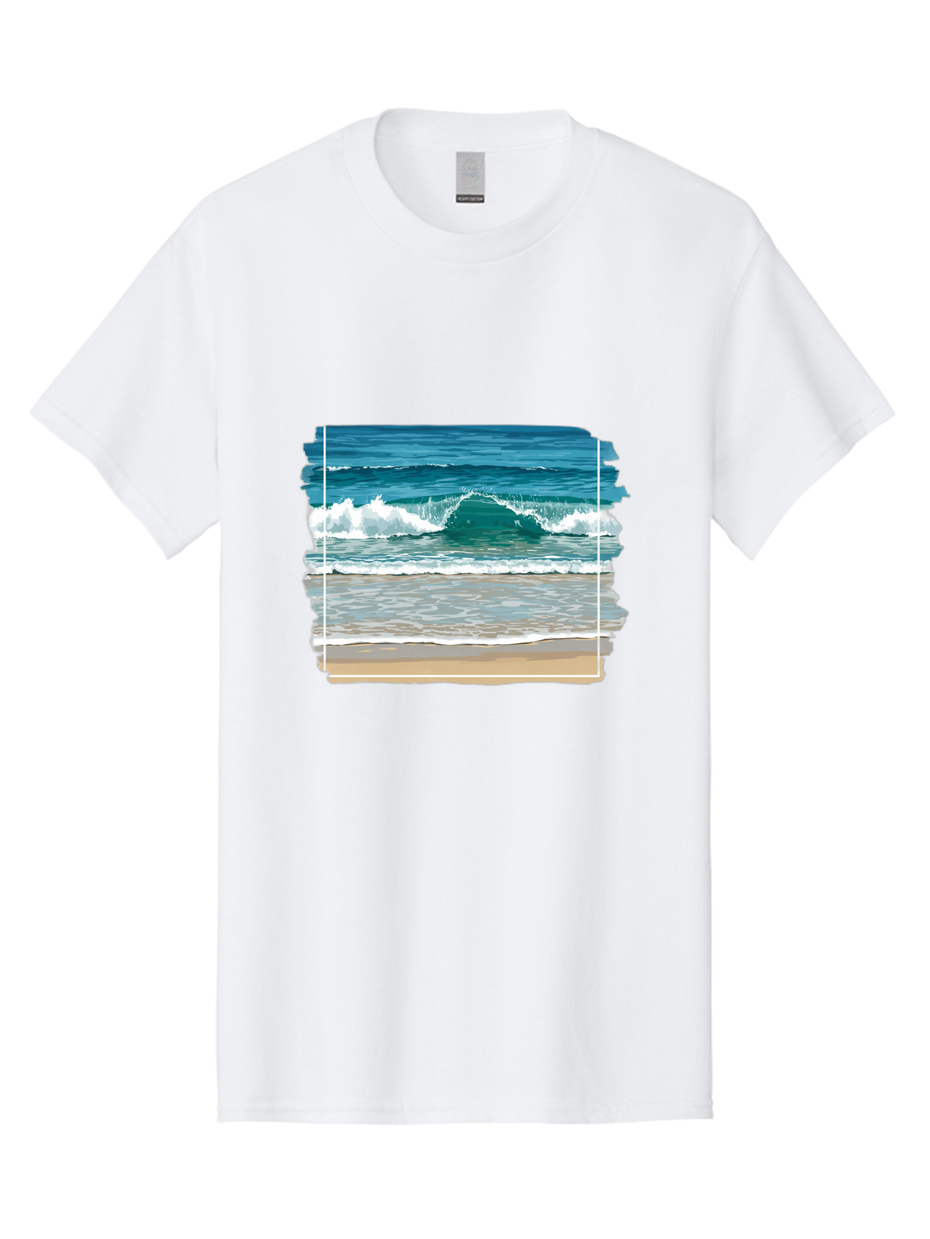 Ocean-Waves-2 Men'S Graphic Tee, 100% Cotton, Comfortable Casual Summer Wear, Machine Washable, Vintage Camera, Old Camera, Antique Camera, Black Camera, Classic Photography, Photography Equipment, Nostalgic Device, Film Camera, Camera Art Bak987