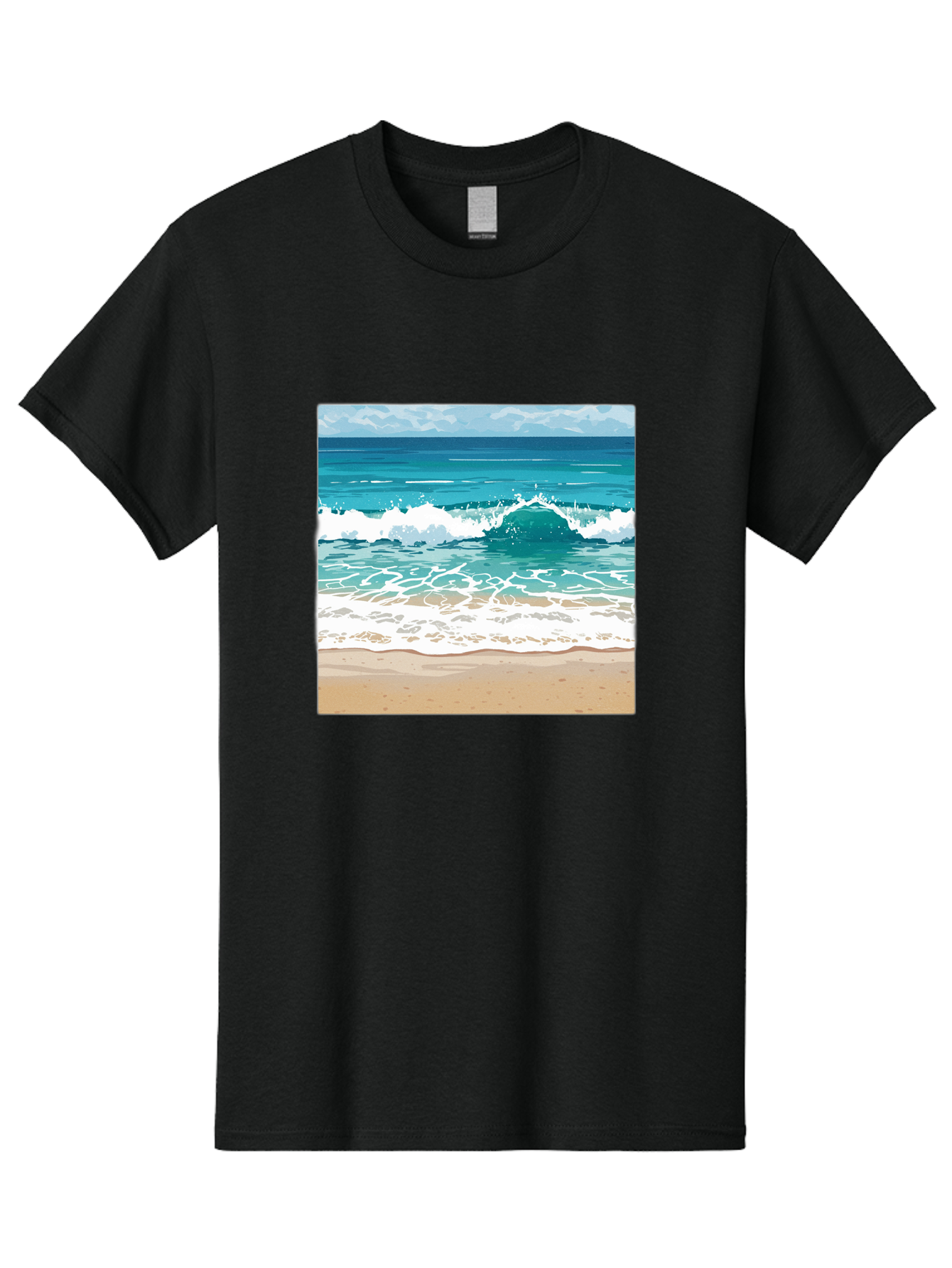 Ocean-Waves Men'S Graphic Tee, 100% Cotton, Comfortable Casual Summer Wear, Machine Washable, Vintage Camera, Old Camera, Antique Camera, Black Camera, Classic Photography, Photography Equipment, Nostalgic Device, Film Camera, Camera Art Bak988