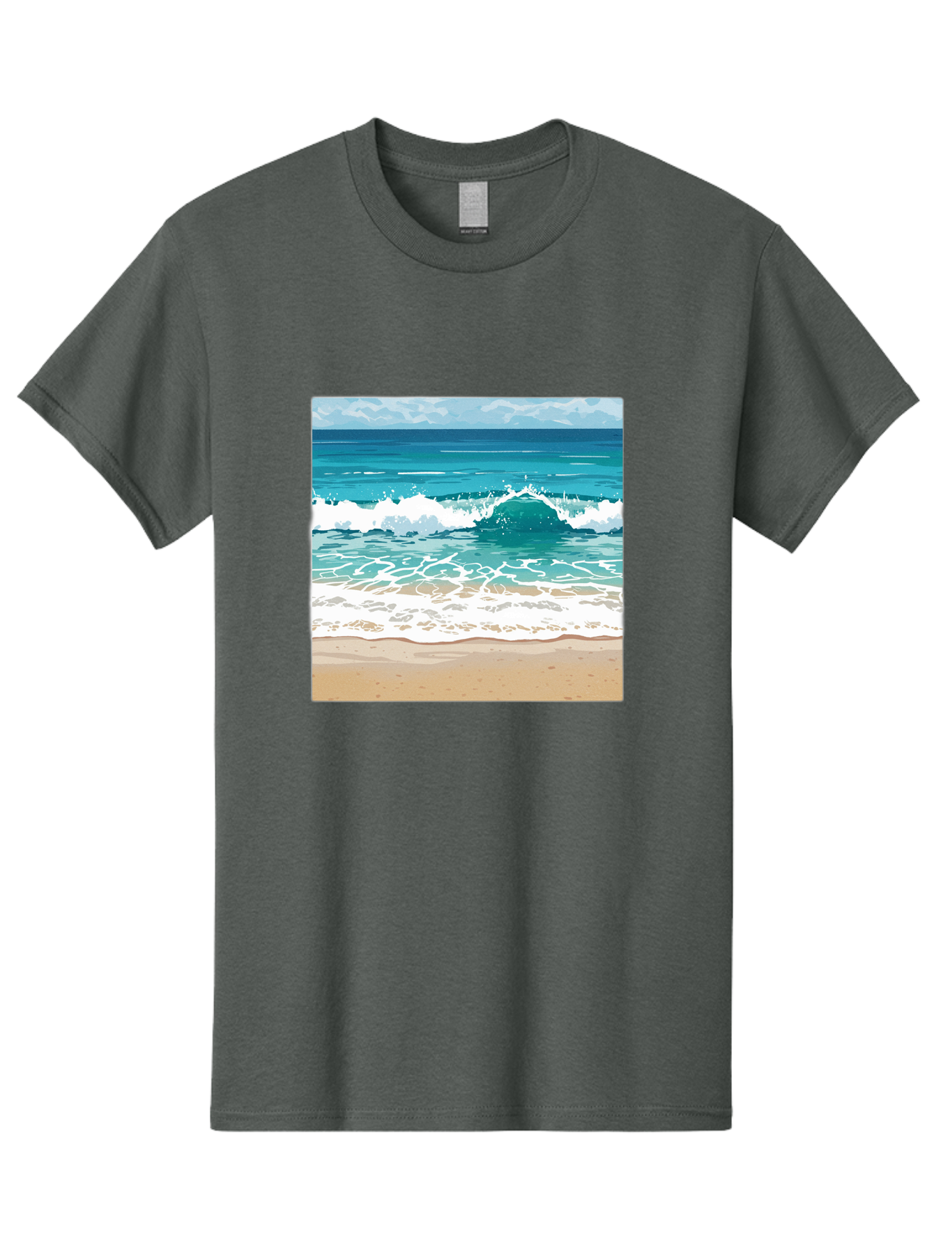 Ocean-Waves Men'S Graphic Tee, 100% Cotton, Comfortable Casual Summer Wear, Machine Washable, Vintage Camera, Old Camera, Antique Camera, Black Camera, Classic Photography, Photography Equipment, Nostalgic Device, Film Camera, Camera Art Bak988