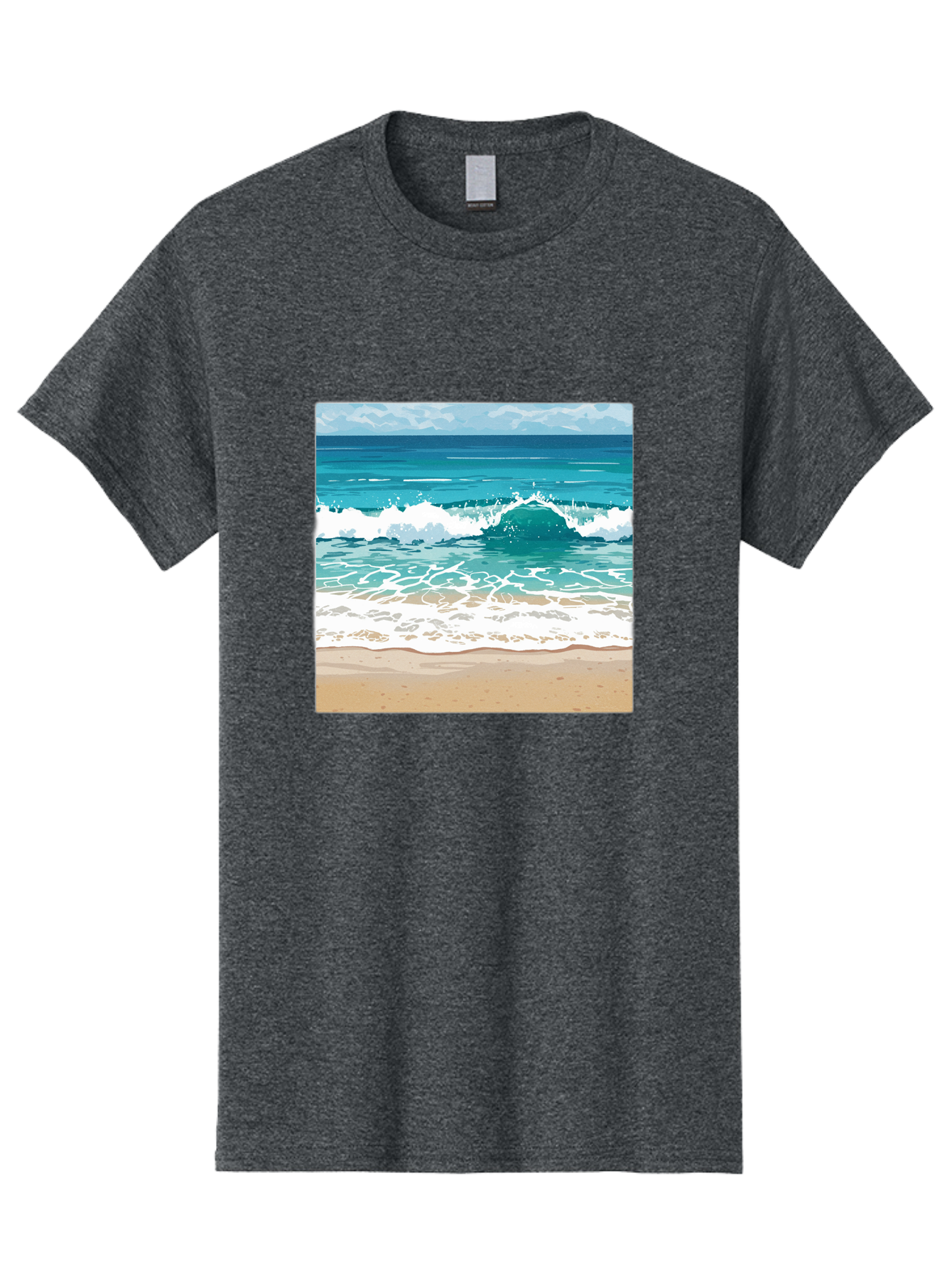 Ocean-Waves Men'S Graphic Tee, 100% Cotton, Comfortable Casual Summer Wear, Machine Washable, Vintage Camera, Old Camera, Antique Camera, Black Camera, Classic Photography, Photography Equipment, Nostalgic Device, Film Camera, Camera Art Bak988