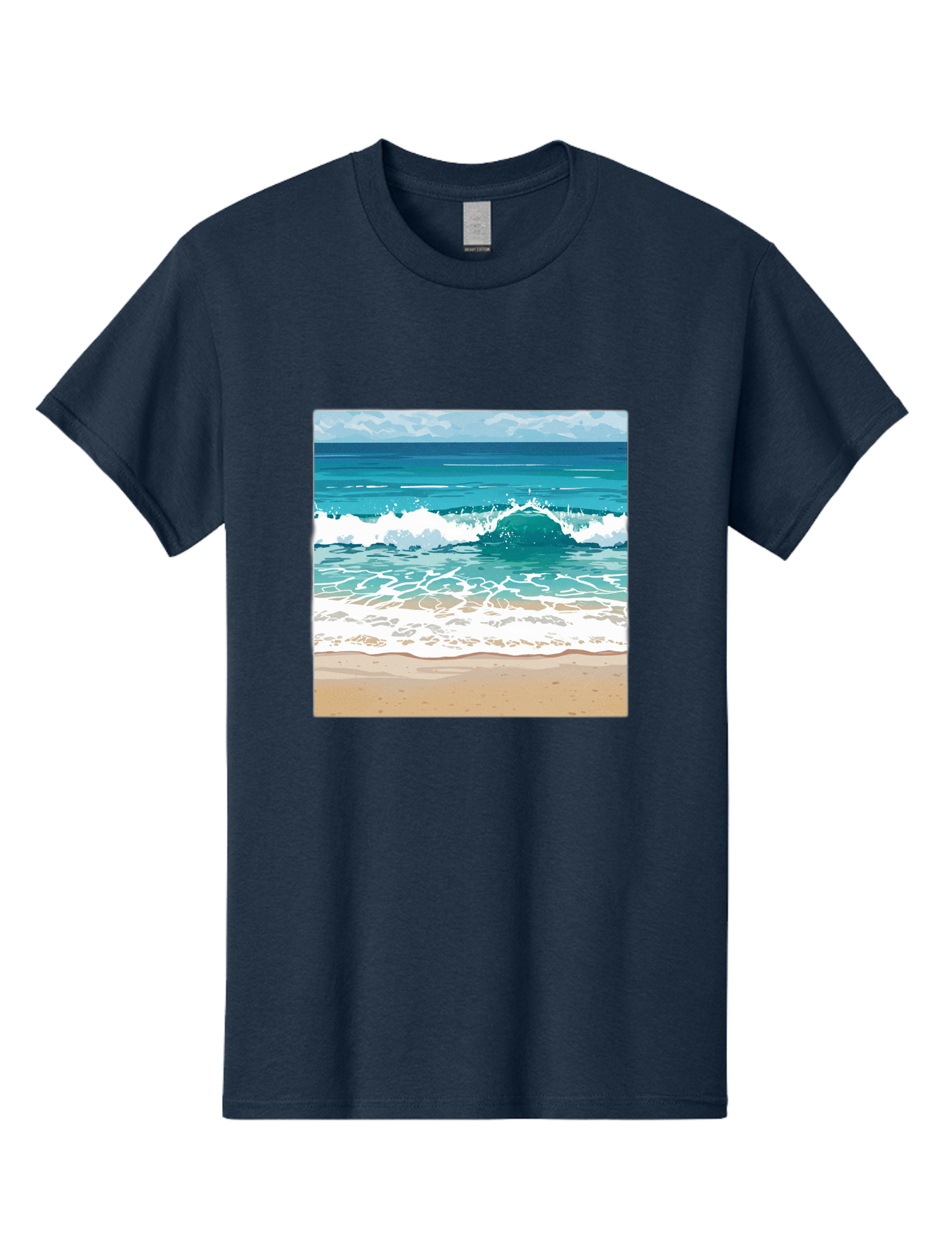 Ocean-Waves Men'S Graphic Tee, 100% Cotton, Comfortable Casual Summer Wear, Machine Washable, Vintage Camera, Old Camera, Antique Camera, Black Camera, Classic Photography, Photography Equipment, Nostalgic Device, Film Camera, Camera Art Bak988