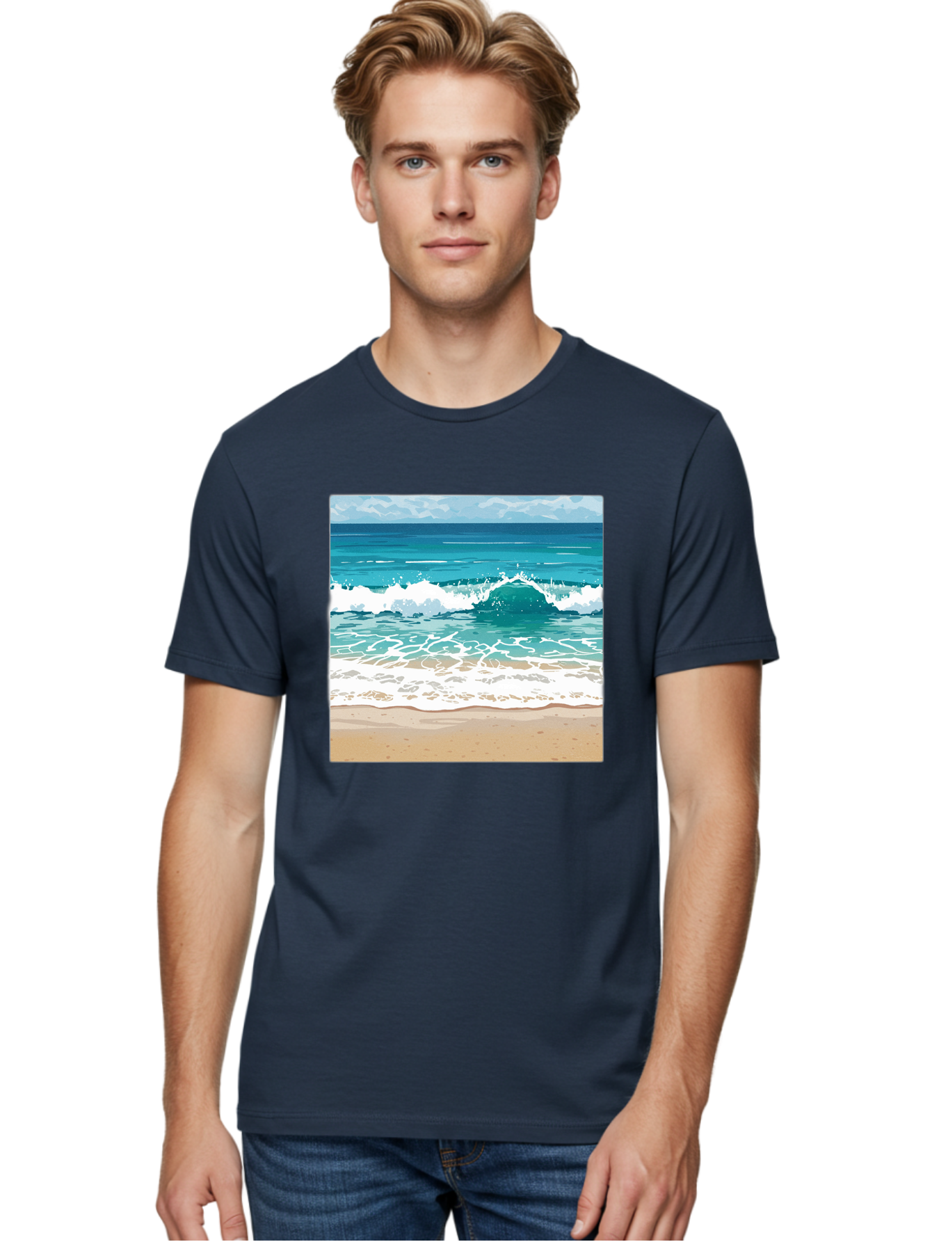 Ocean-Waves Men'S Graphic Tee, 100% Cotton, Comfortable Casual Summer Wear, Machine Washable, Vintage Camera, Old Camera, Antique Camera, Black Camera, Classic Photography, Photography Equipment, Nostalgic Device, Film Camera, Camera Art Bak988