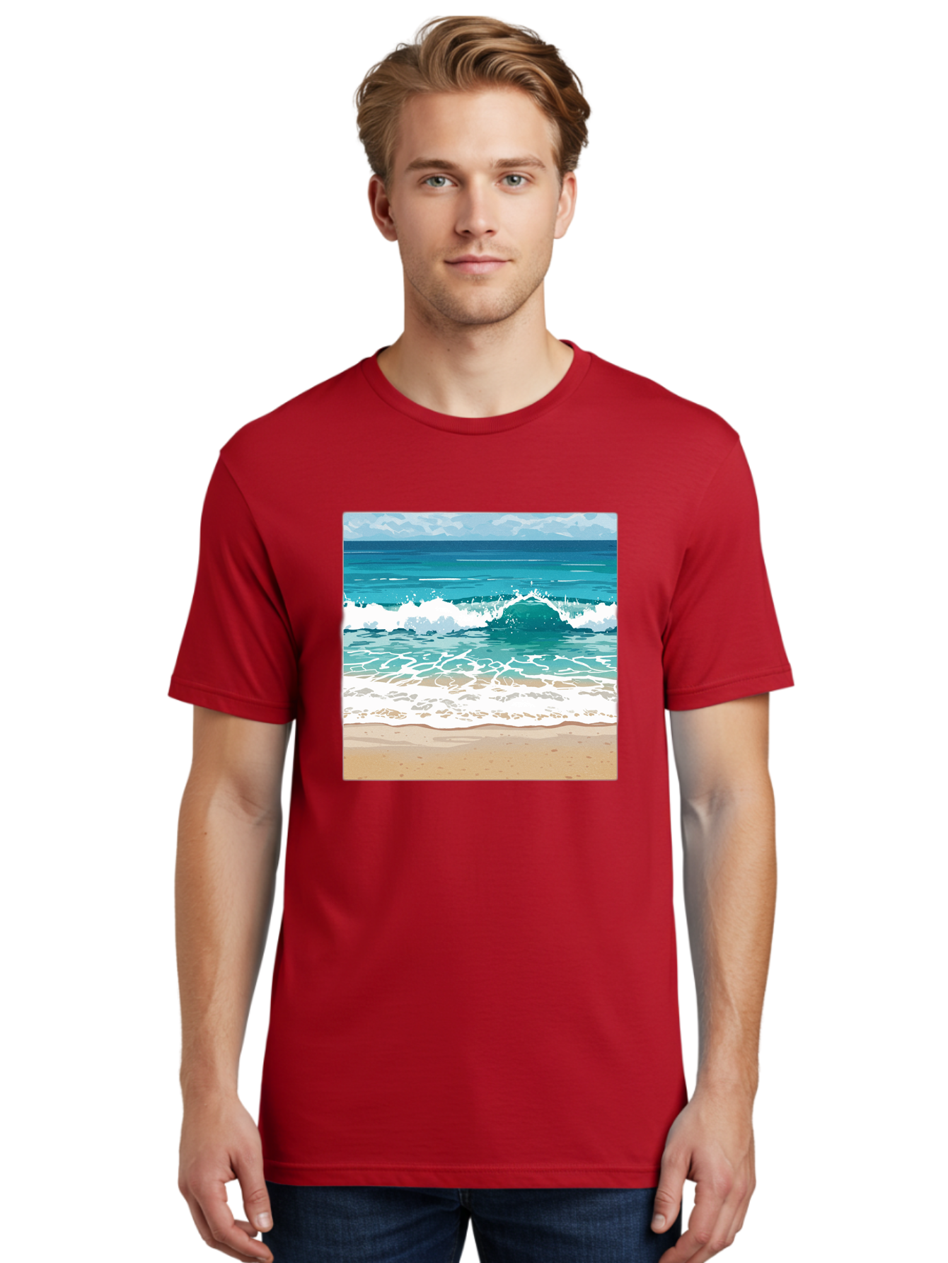 Ocean-Waves Men'S Graphic Tee, 100% Cotton, Comfortable Casual Summer Wear, Machine Washable, Vintage Camera, Old Camera, Antique Camera, Black Camera, Classic Photography, Photography Equipment, Nostalgic Device, Film Camera, Camera Art Bak988