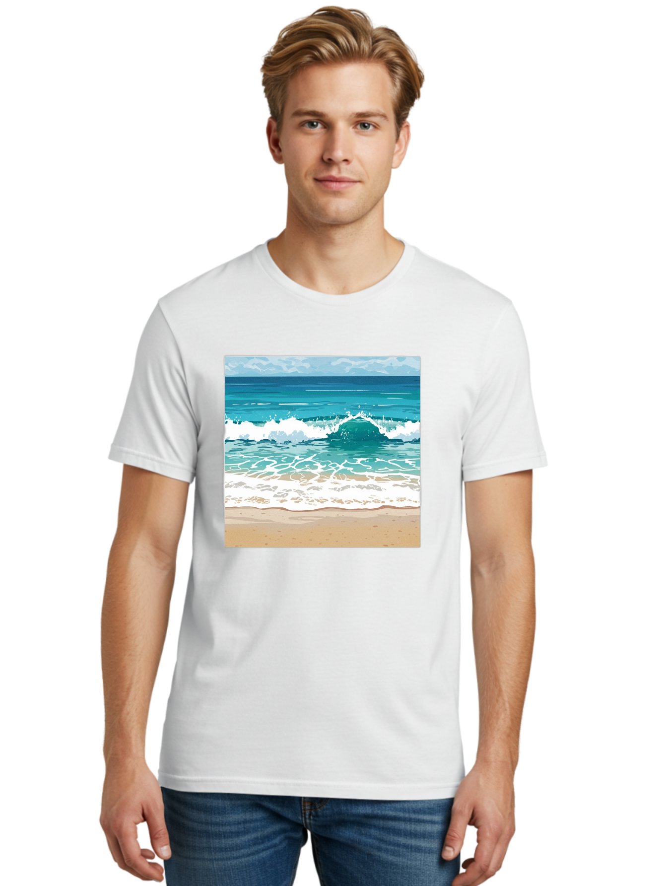 Ocean-Waves Men'S Graphic Tee, 100% Cotton, Comfortable Casual Summer Wear, Machine Washable, Vintage Camera, Old Camera, Antique Camera, Black Camera, Classic Photography, Photography Equipment, Nostalgic Device, Film Camera, Camera Art Bak988