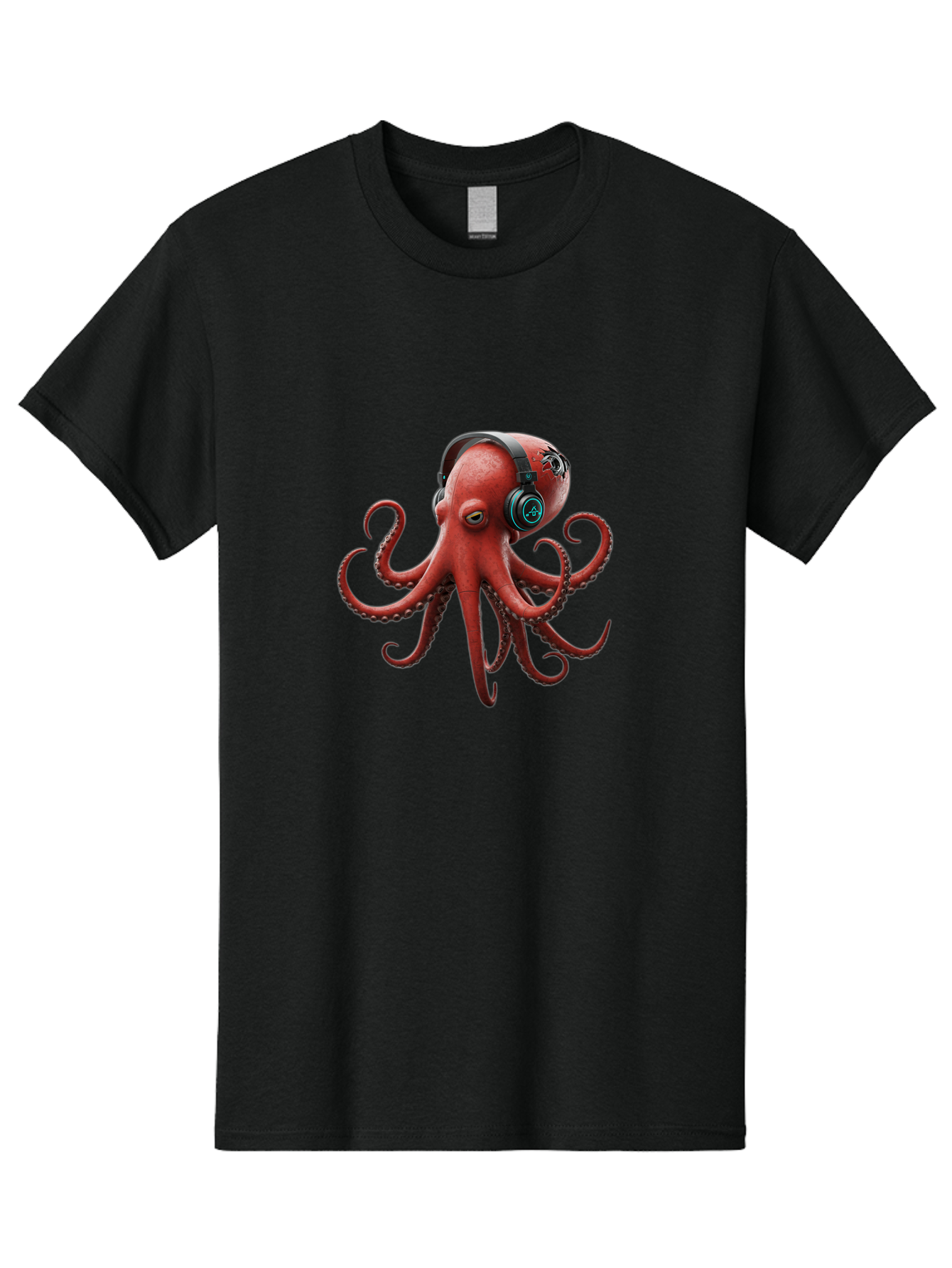 Octopus-Dj Men'S Graphic Tee, 100% Cotton, Comfortable Casual Summer Wear, Machine Washable, Vintage Camera, Old Camera, Antique Camera, Black Camera, Classic Photography, Photography Equipment, Nostalgic Device, Film Camera, Camera Art Bak989
