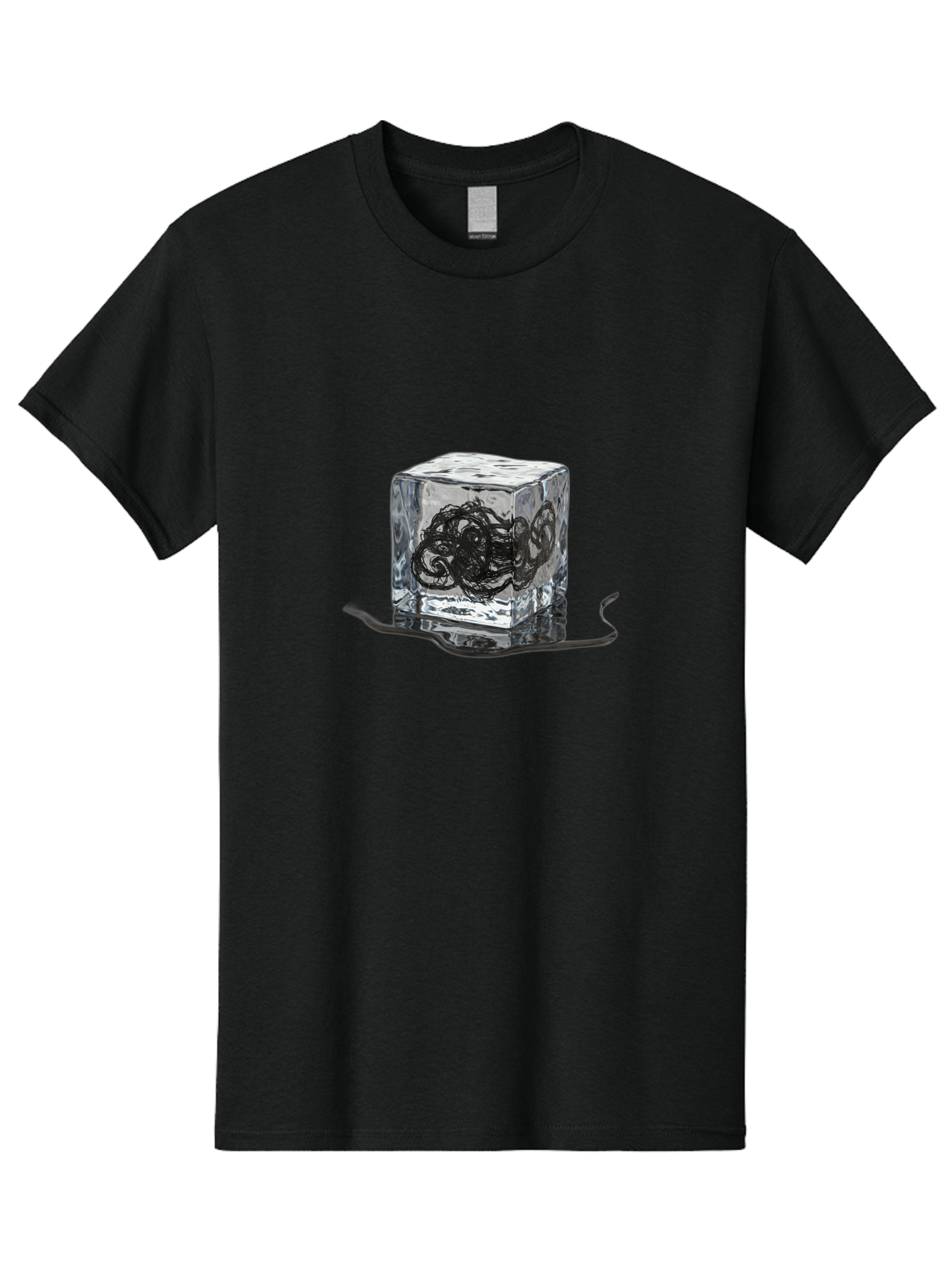 Octopus-In-Ice-Cube Men'S Graphic Tee, 100% Cotton, Comfortable Casual Summer Wear, Machine Washable, Vintage Camera, Old Camera, Antique Camera, Black Camera, Classic Photography, Photography Equipment, Nostalgic Device, Film Camera, Bak992