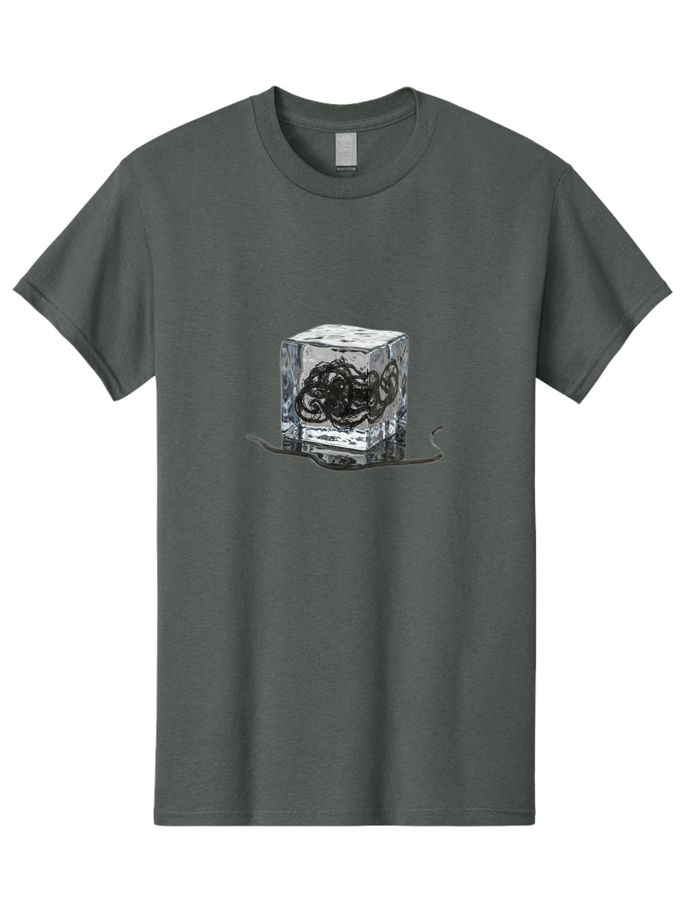 Octopus-In-Ice-Cube Men'S Graphic Tee, 100% Cotton, Comfortable Casual Summer Wear, Machine Washable, Vintage Camera, Old Camera, Antique Camera, Black Camera, Classic Photography, Photography Equipment, Nostalgic Device, Film Camera, Bak992