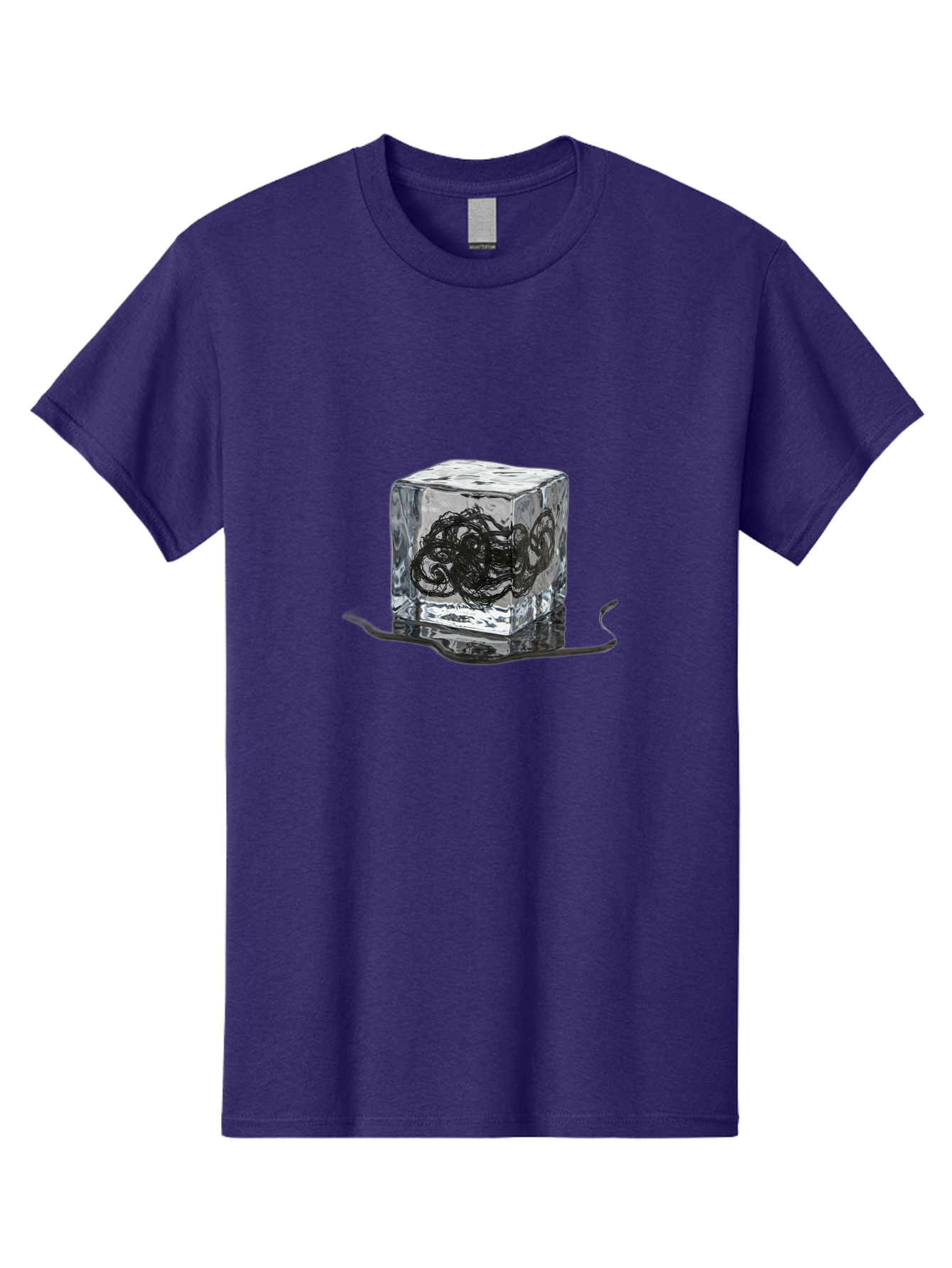 Octopus-In-Ice-Cube Men'S Graphic Tee, 100% Cotton, Comfortable Casual Summer Wear, Machine Washable, Vintage Camera, Old Camera, Antique Camera, Black Camera, Classic Photography, Photography Equipment, Nostalgic Device, Film Camera, Bak992
