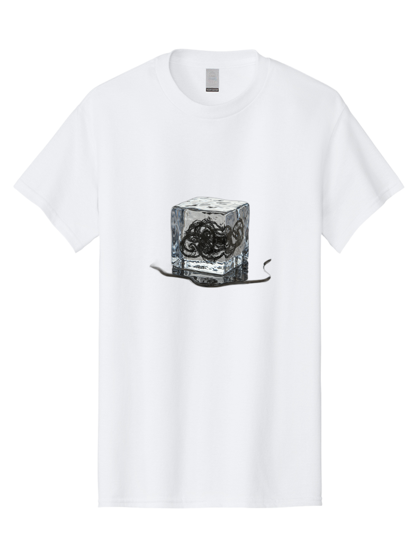 Octopus-In-Ice-Cube Men'S Graphic Tee, 100% Cotton, Comfortable Casual Summer Wear, Machine Washable, Vintage Camera, Old Camera, Antique Camera, Black Camera, Classic Photography, Photography Equipment, Nostalgic Device, Film Camera, Bak992