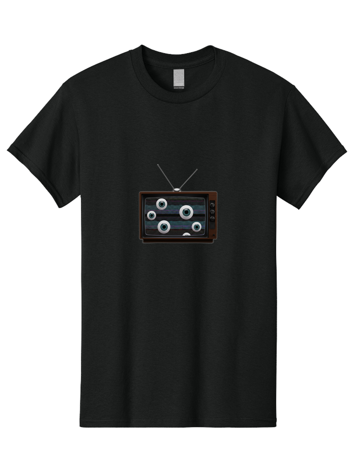 Old-Tv-Set Men'S Graphic Tee, 100% Cotton, Comfortable Casual Summer Wear, Machine Washable, Vintage Camera, Old Camera, Antique Camera, Black Camera, Classic Photography, Photography Equipment, Nostalgic Device, Film Camera, Camera Art Bak995