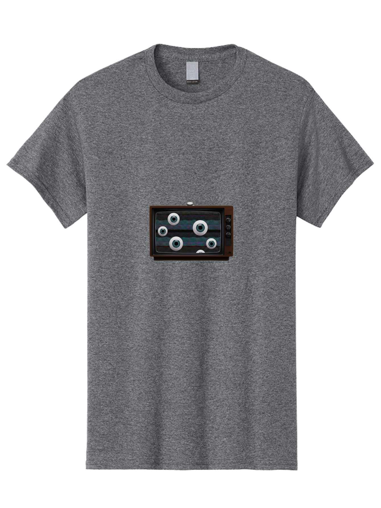 Old-Tv-Set Men'S Graphic Tee, 100% Cotton, Comfortable Casual Summer Wear, Machine Washable, Vintage Camera, Old Camera, Antique Camera, Black Camera, Classic Photography, Photography Equipment, Nostalgic Device, Film Camera, Camera Art Bak995