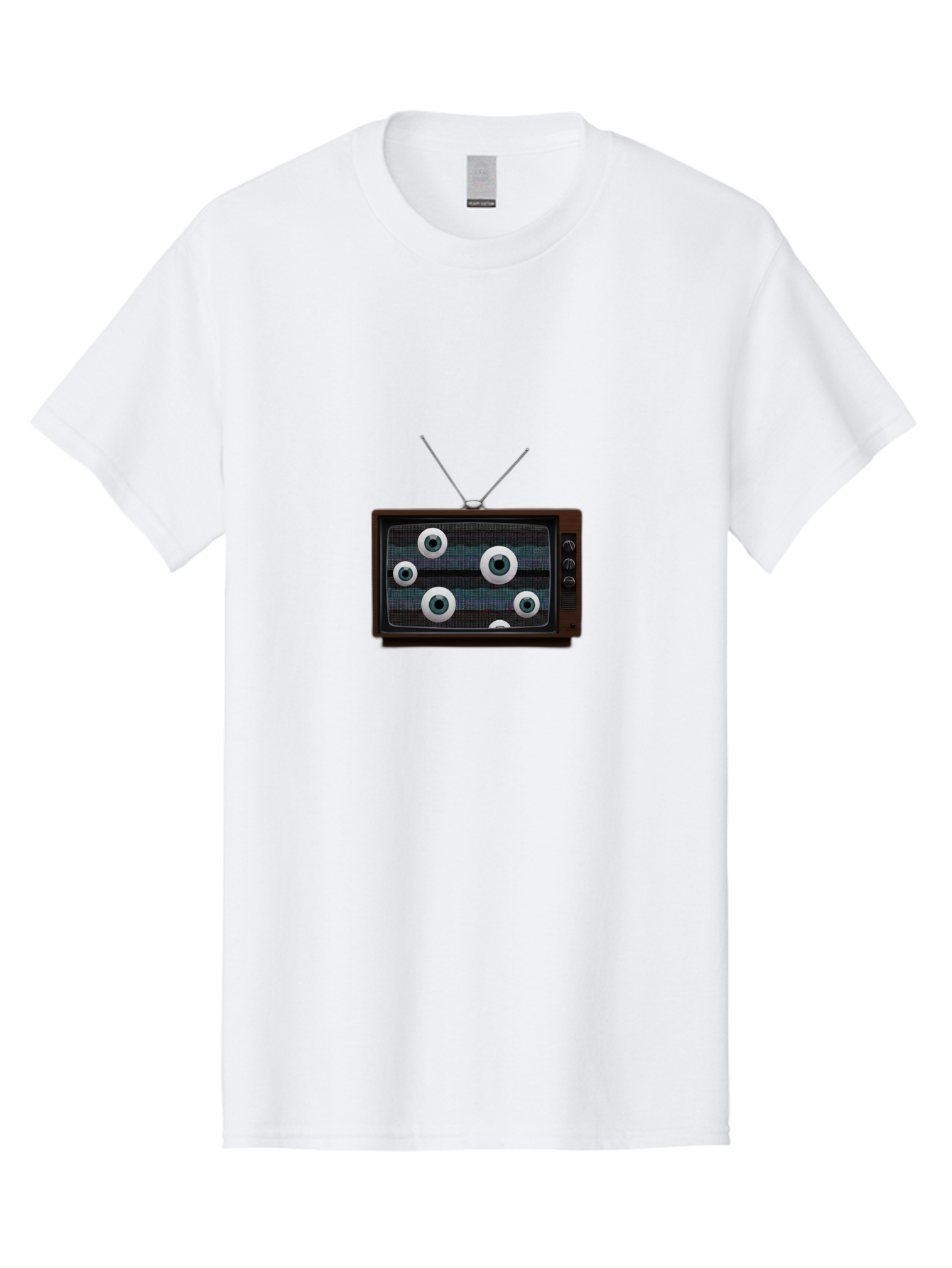 Old-Tv-Set Men'S Graphic Tee, 100% Cotton, Comfortable Casual Summer Wear, Machine Washable, Vintage Camera, Old Camera, Antique Camera, Black Camera, Classic Photography, Photography Equipment, Nostalgic Device, Film Camera, Camera Art Bak995