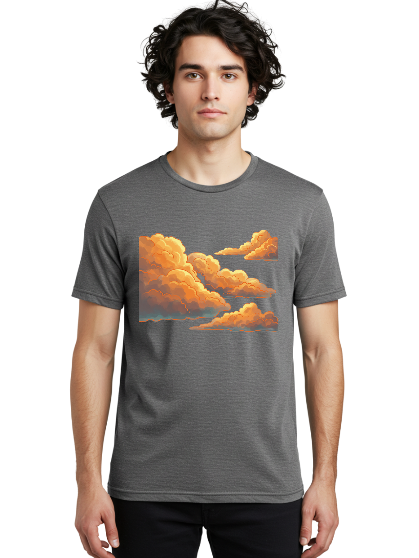 Orange-Clouds Men'S Graphic Tee, 100% Cotton, Comfortable Casual Summer Wear, Machine Washable, Vintage Camera, Old Camera, Antique Camera, Black Camera, Classic Photography, Photography Equipment, Nostalgic Device, Film Camera, Camera Art Bal002
